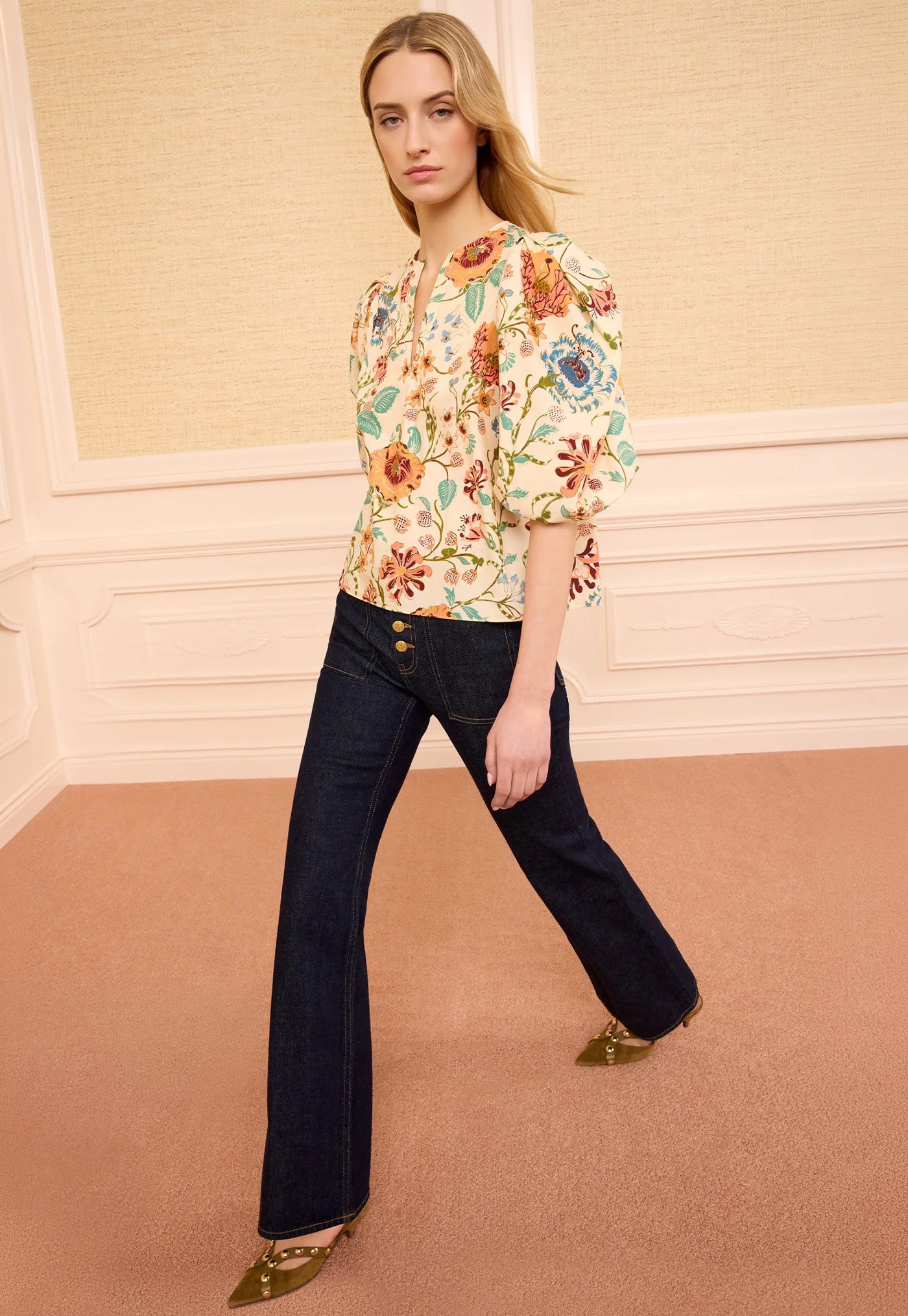Florielle SS Cotton Top - Abalone