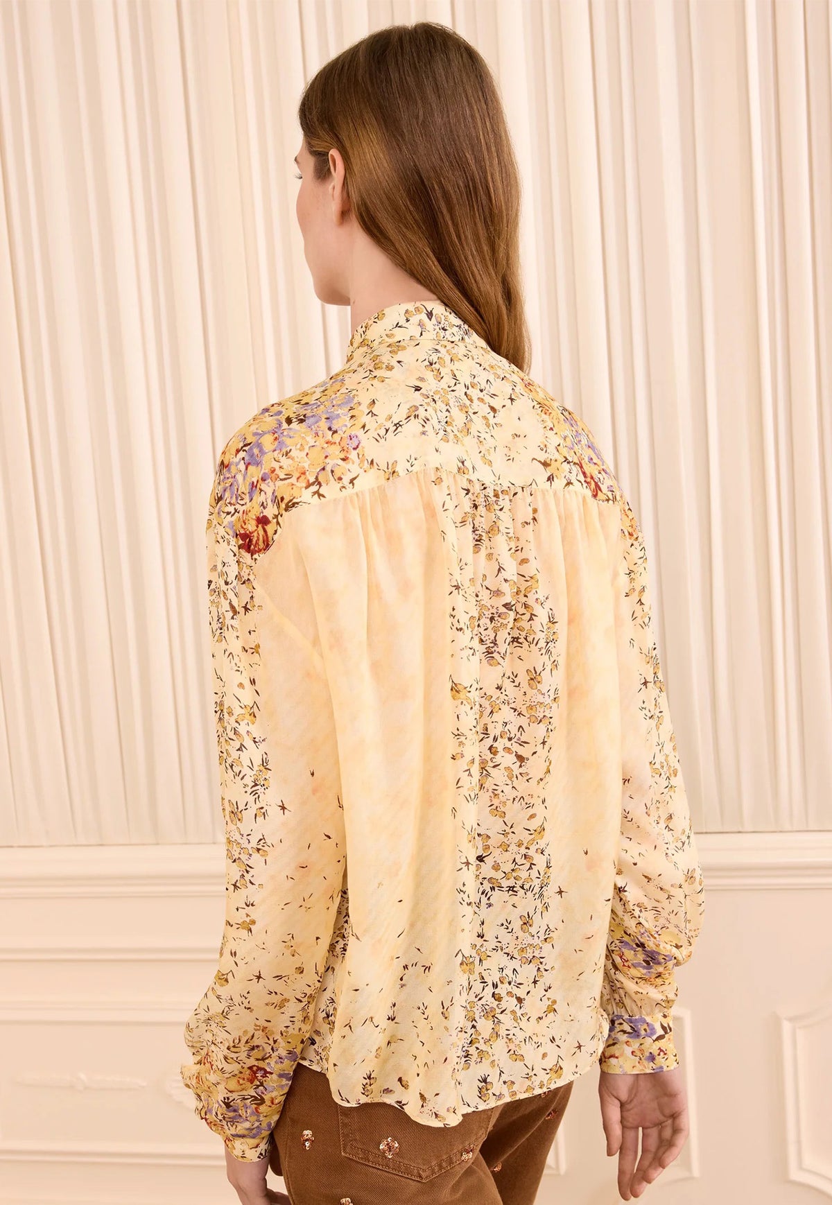 Gesture LS Silk Blouse - Forsythia