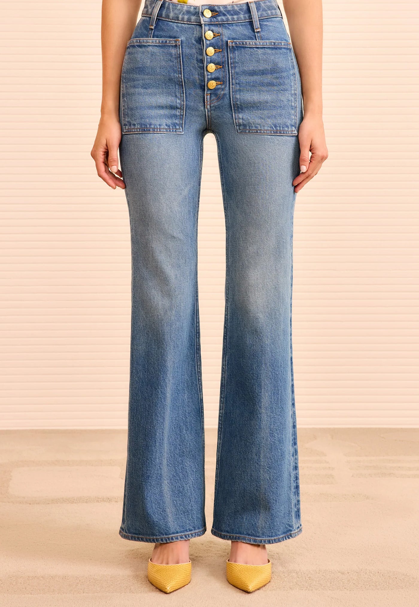 The Stretch Lou Kick Flare Jean - Danube