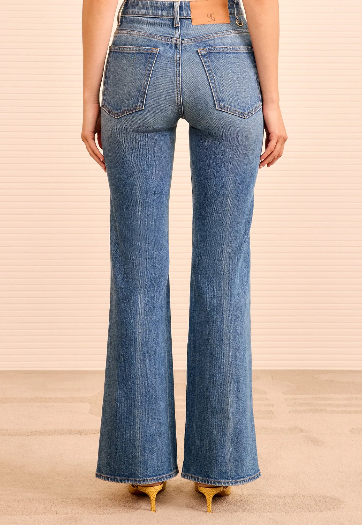 The Stretch Lou Kick Flare Jean - Danube