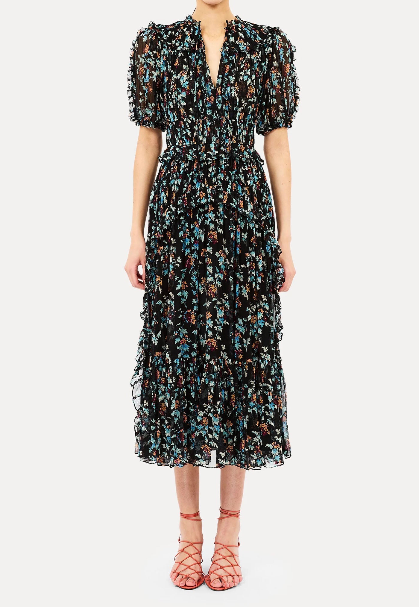 Wren SS Silk Dress - Nightshade