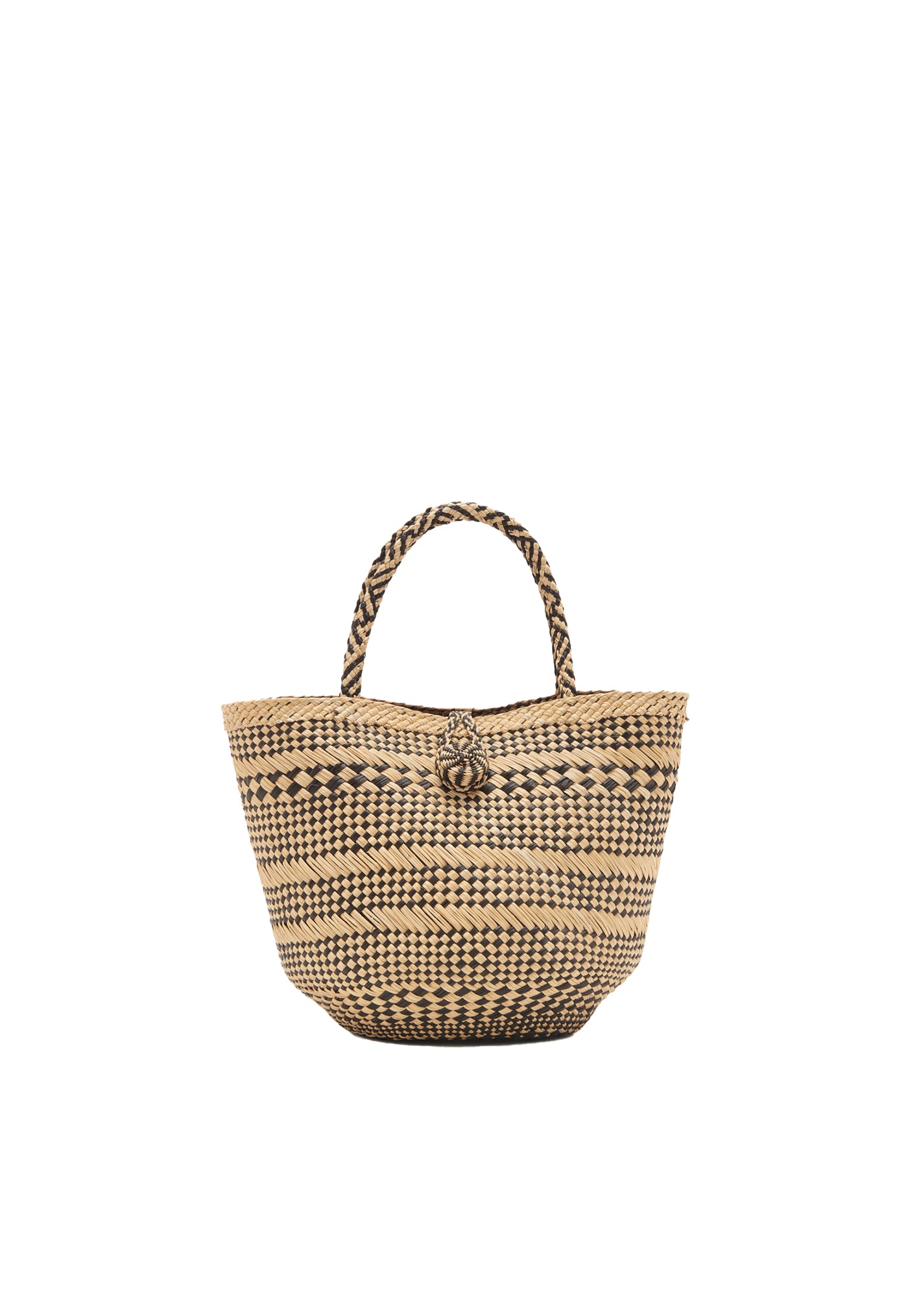 Marta Small Basket Tote - Chocolate Stripe sold by Angel Divine