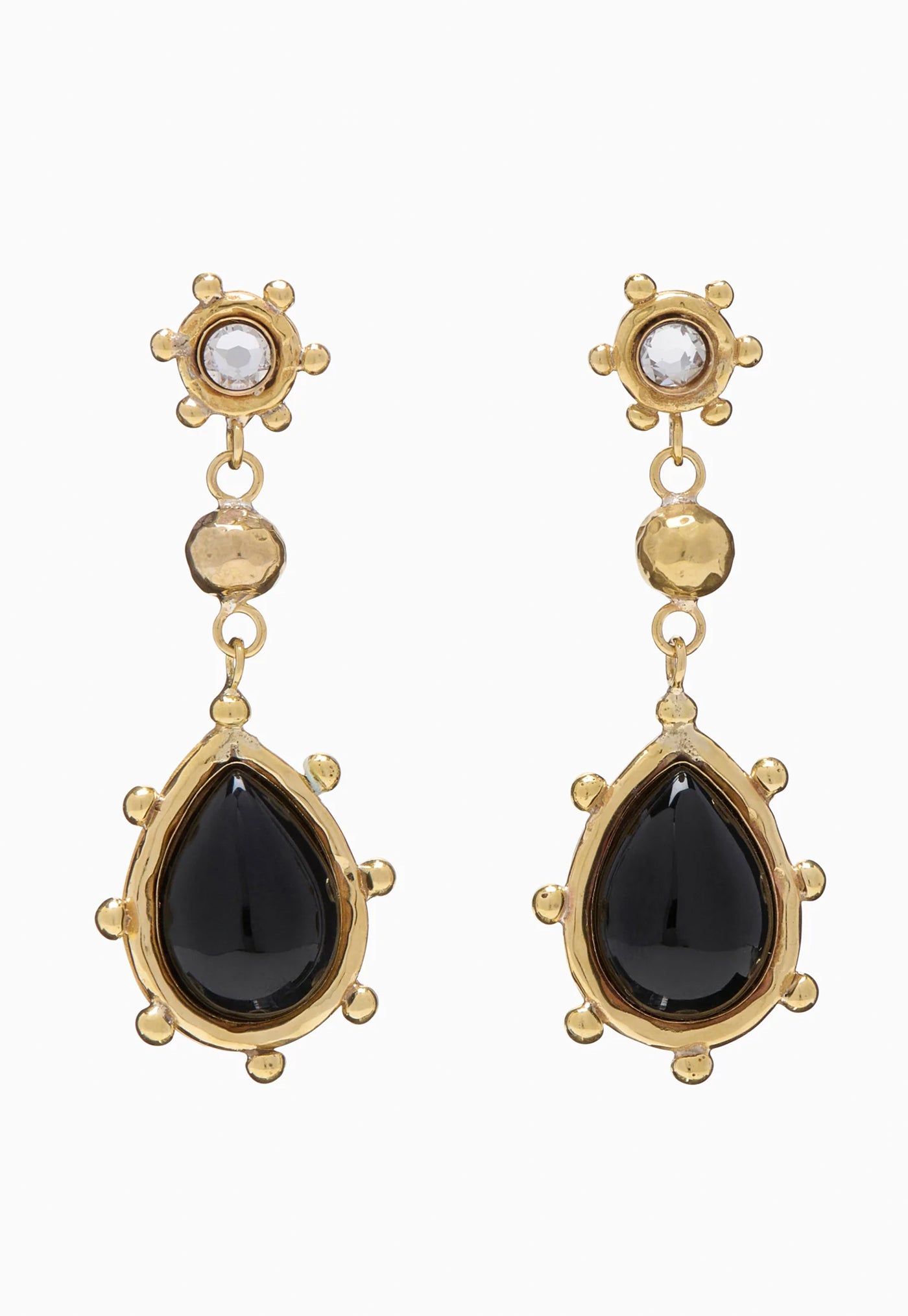 Kaja Mix Texture Stone Drop Earring