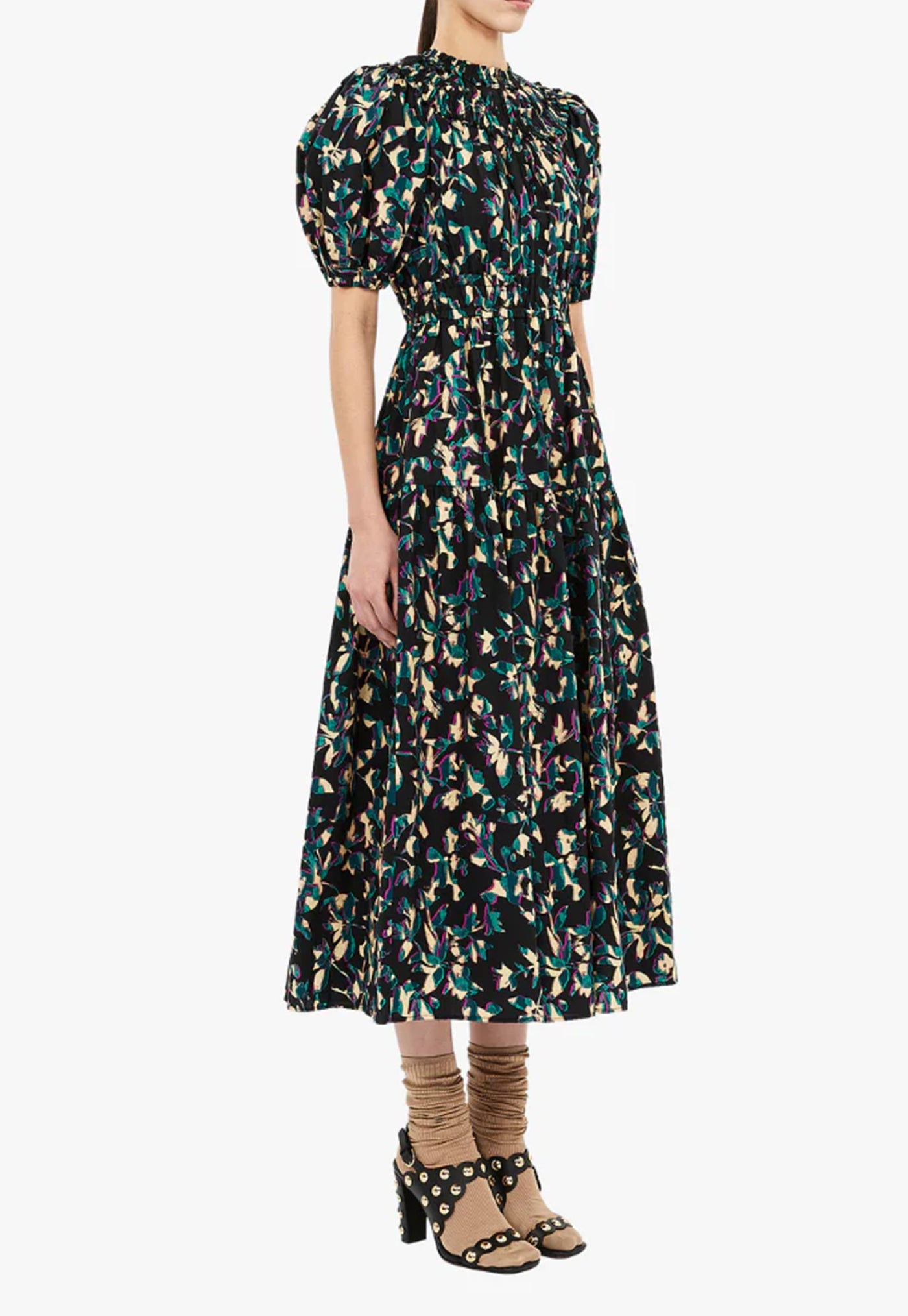 Othella Short Sleeve Midi Dress - Kaleidoscope