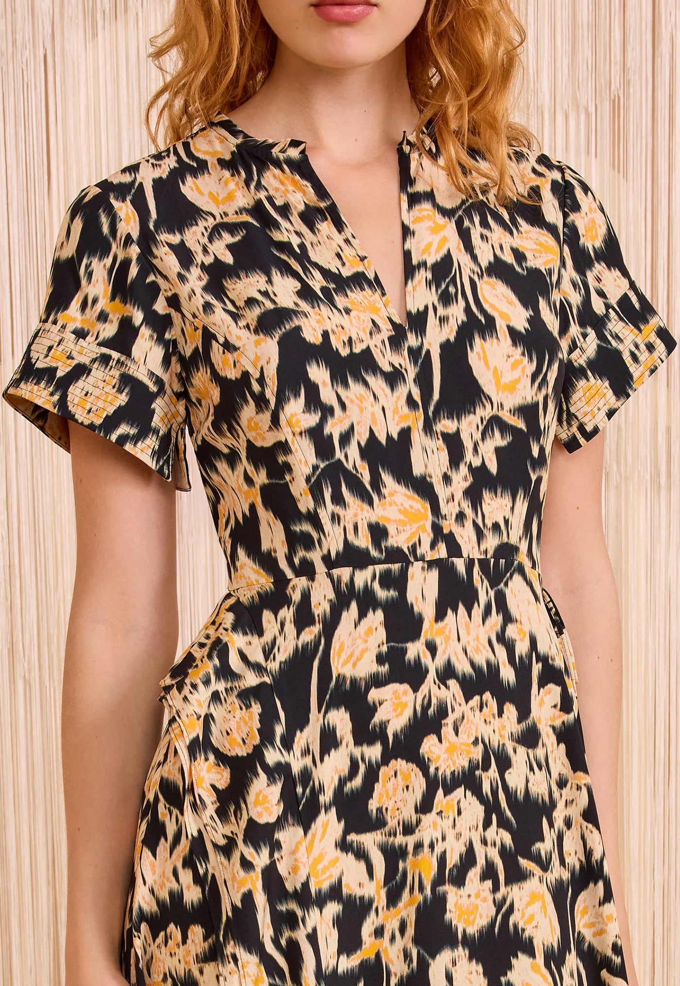 Nadya Short Sleeve Midi Dress - Tourmaline
