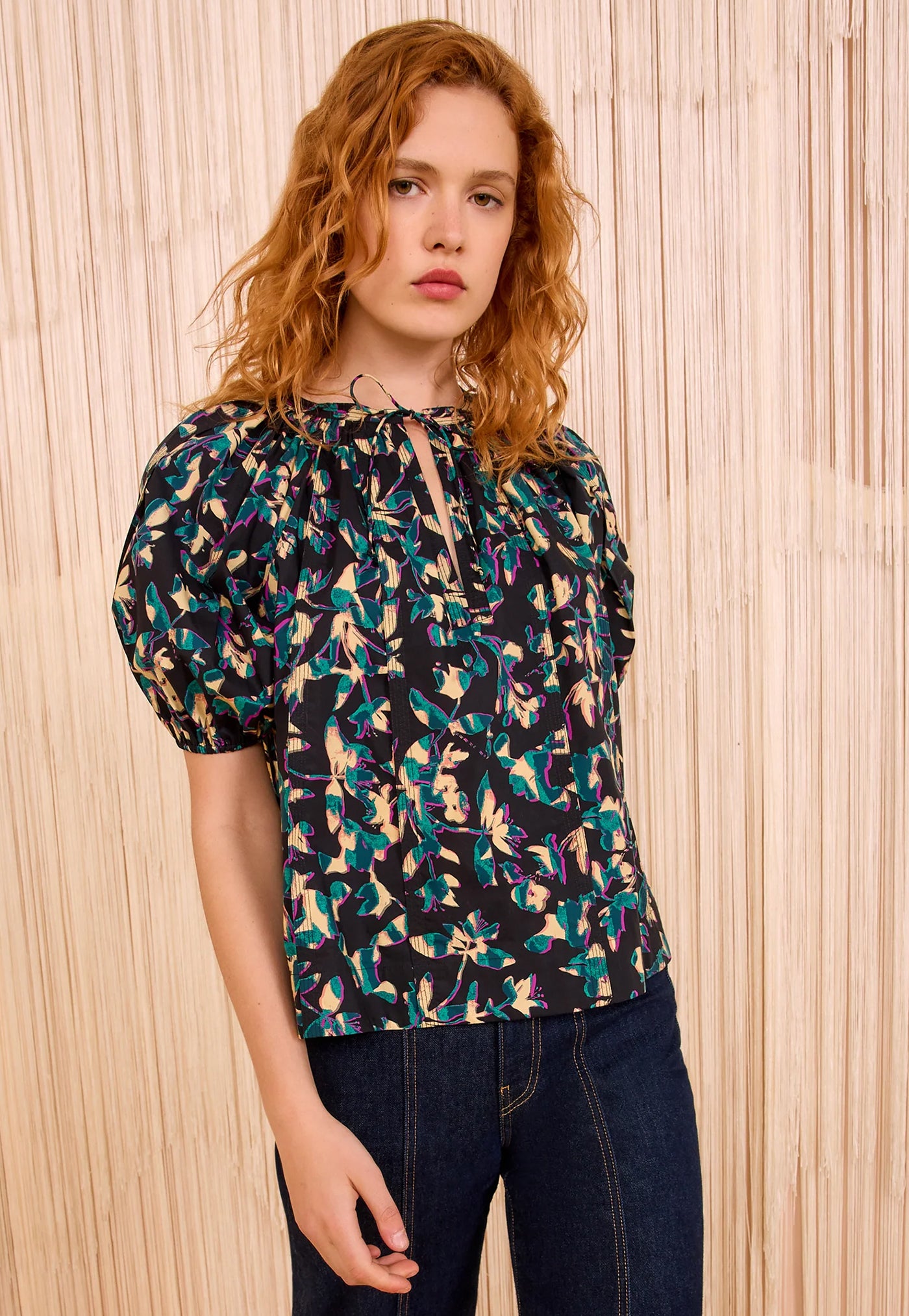 Loli Short Sleeve Blouse - Kaleidoscope