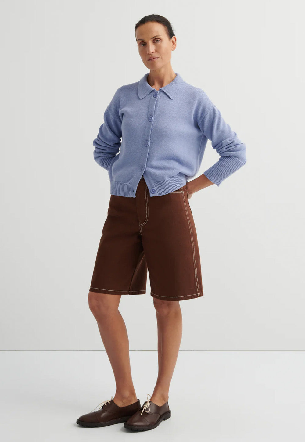 Utility Cardigan - Periwinkle