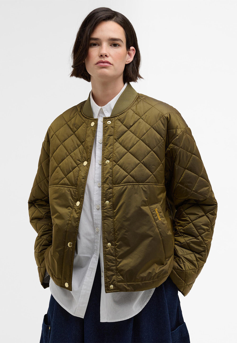 Wetherby Quilted Jacket - Golden Olive/Ancient Tartan
