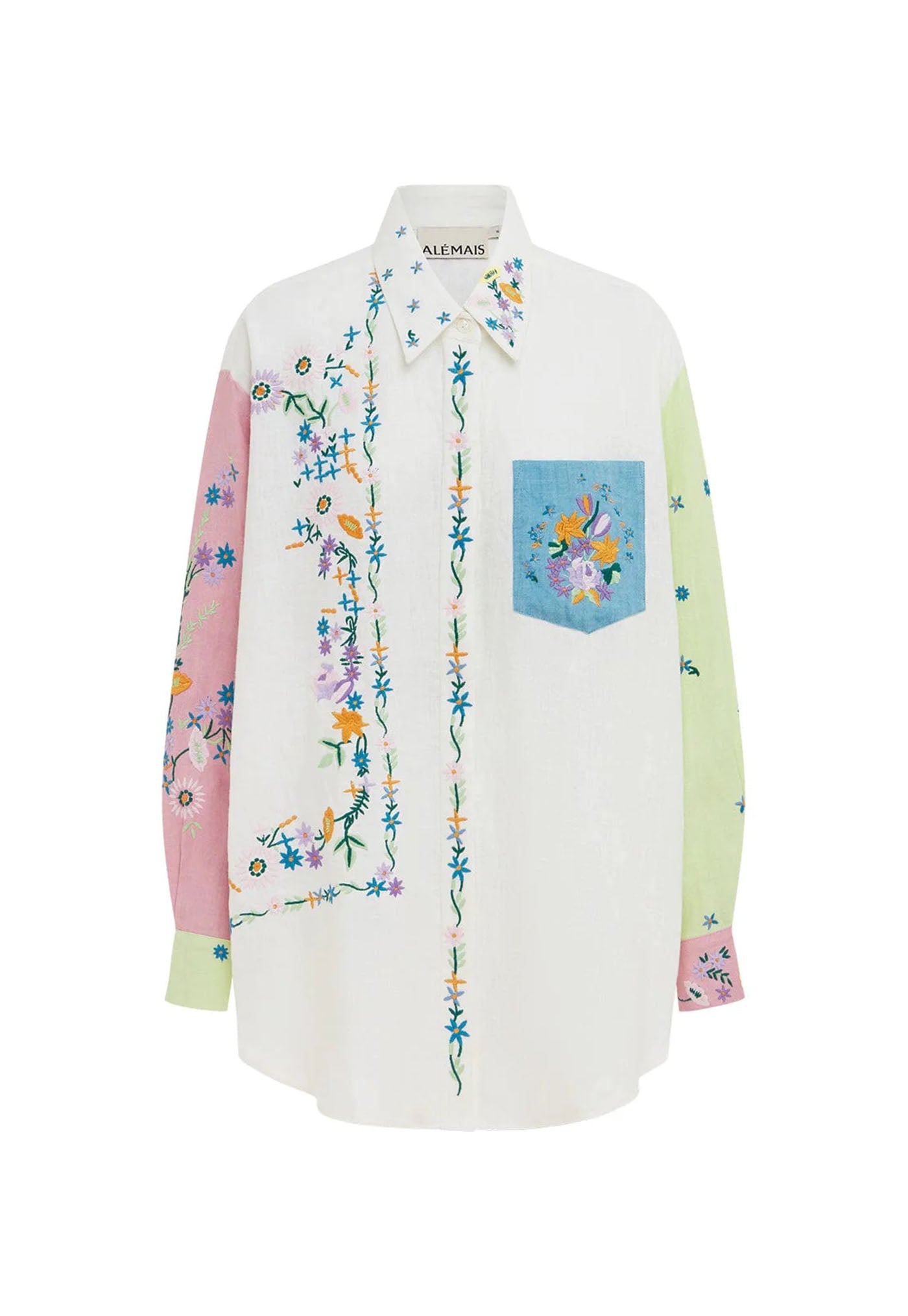 Willa Embroidered Shirt - Multi sold by Angel Divine