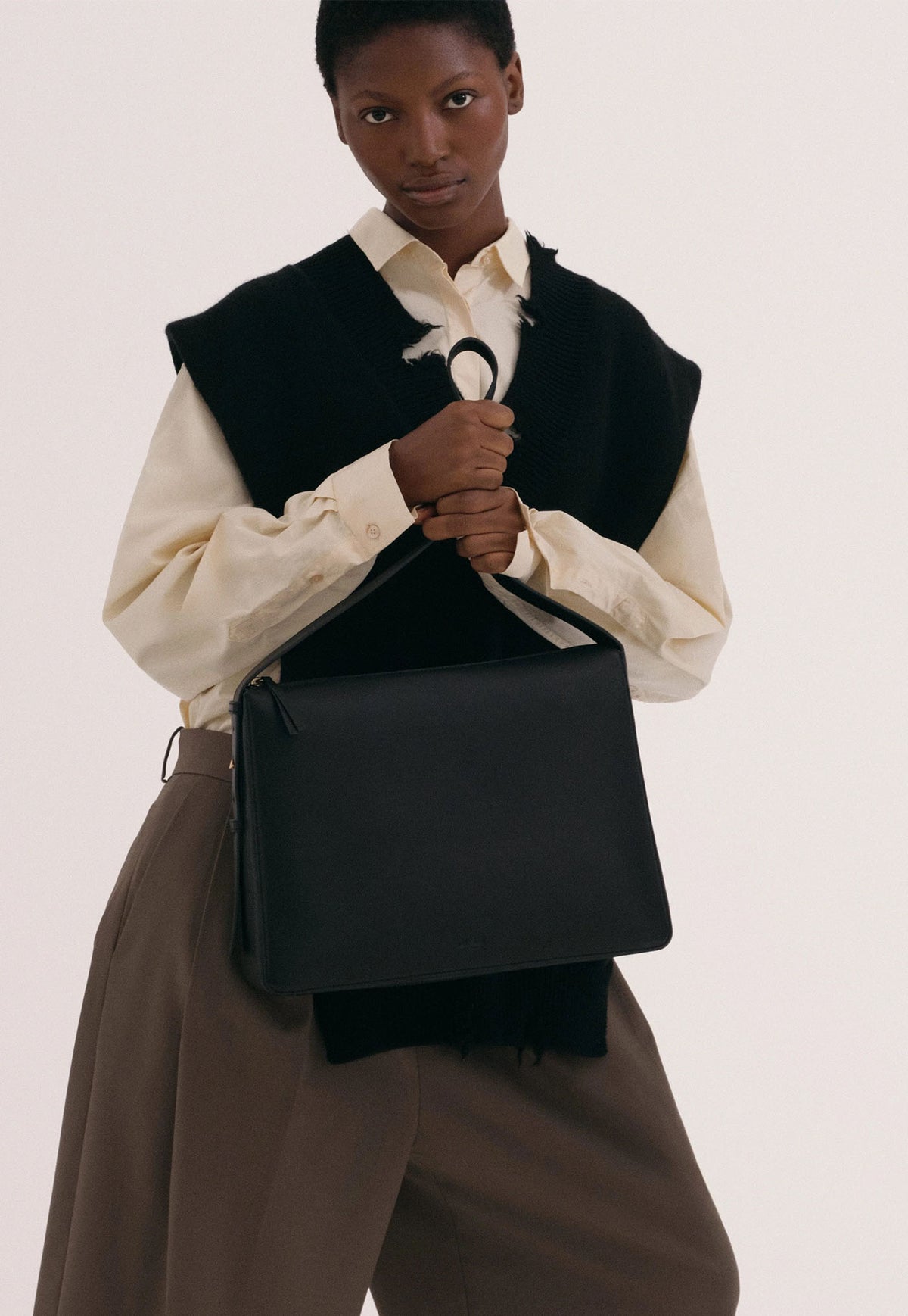 Charlie Bag - Black Lamb
