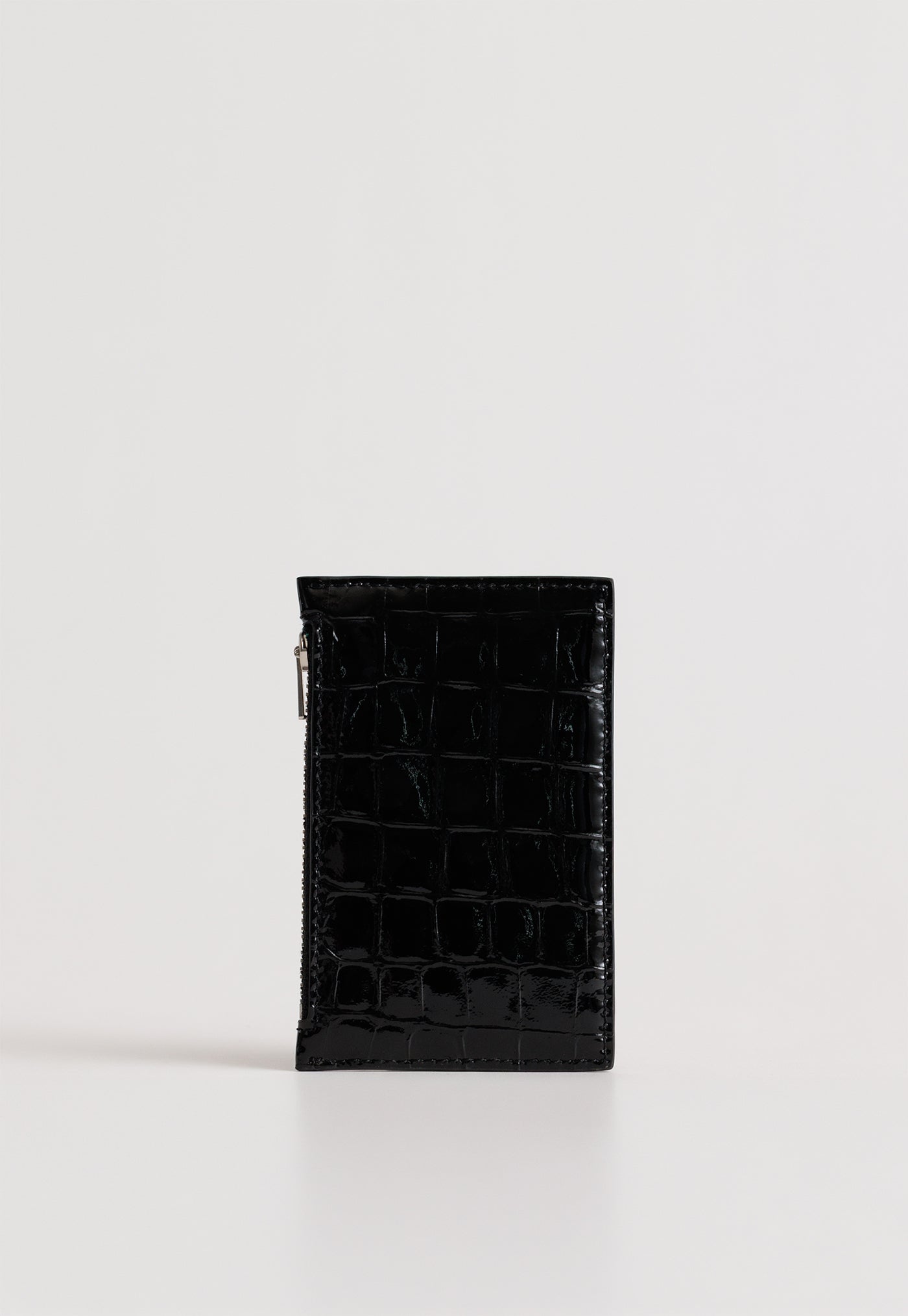 Frank Cardholder - Black Croc