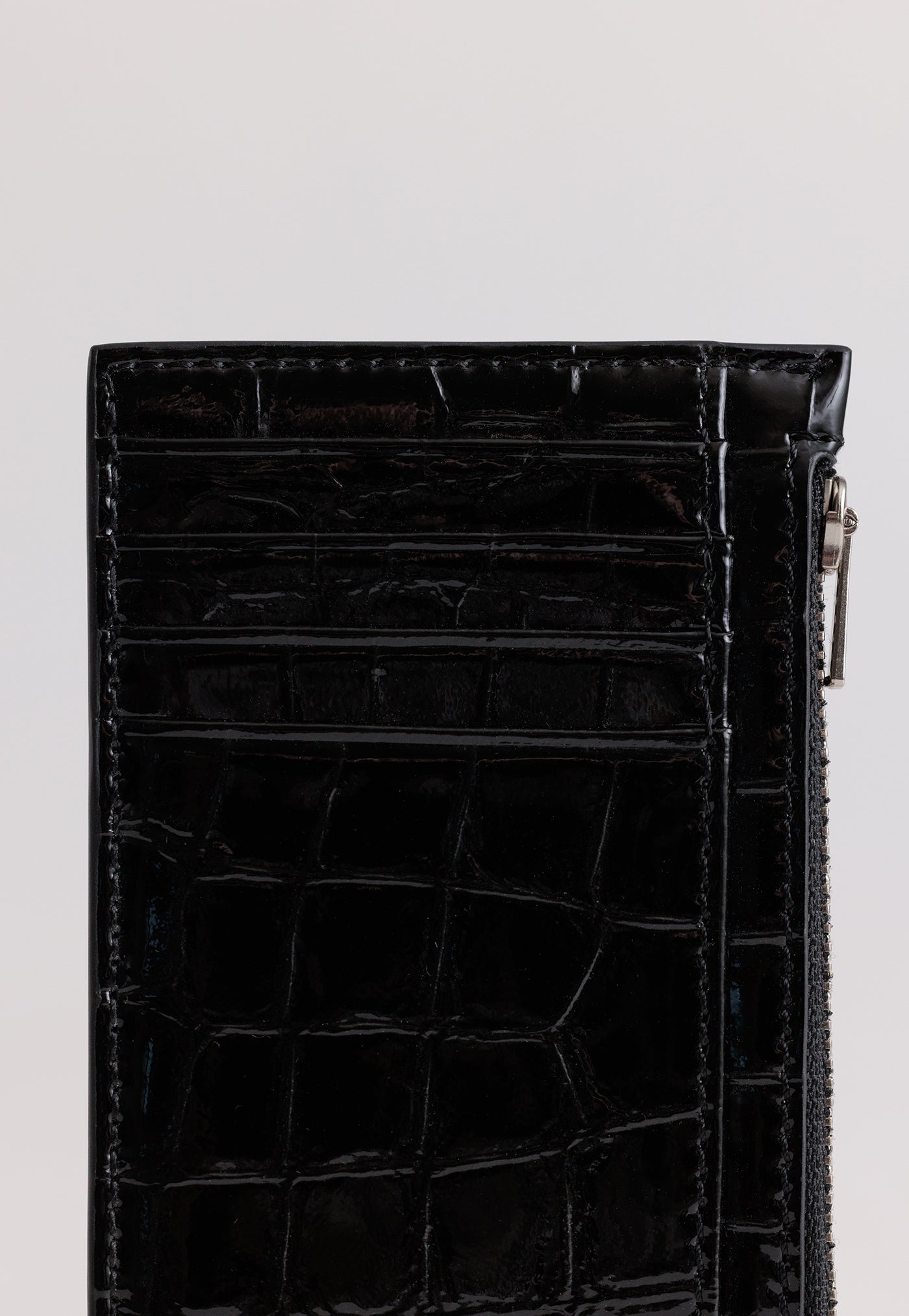 Frank Cardholder - Black Croc