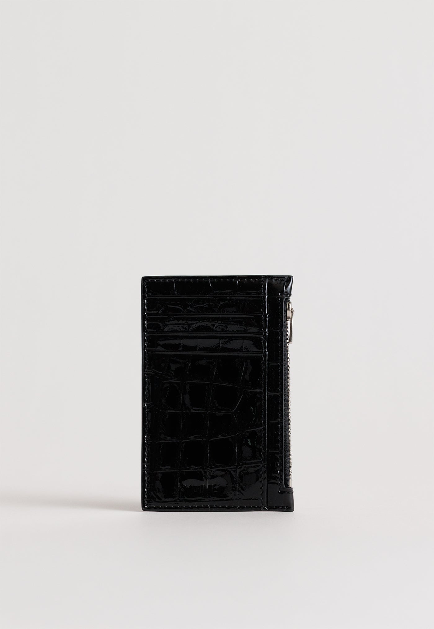 Frank Cardholder - Black Croc