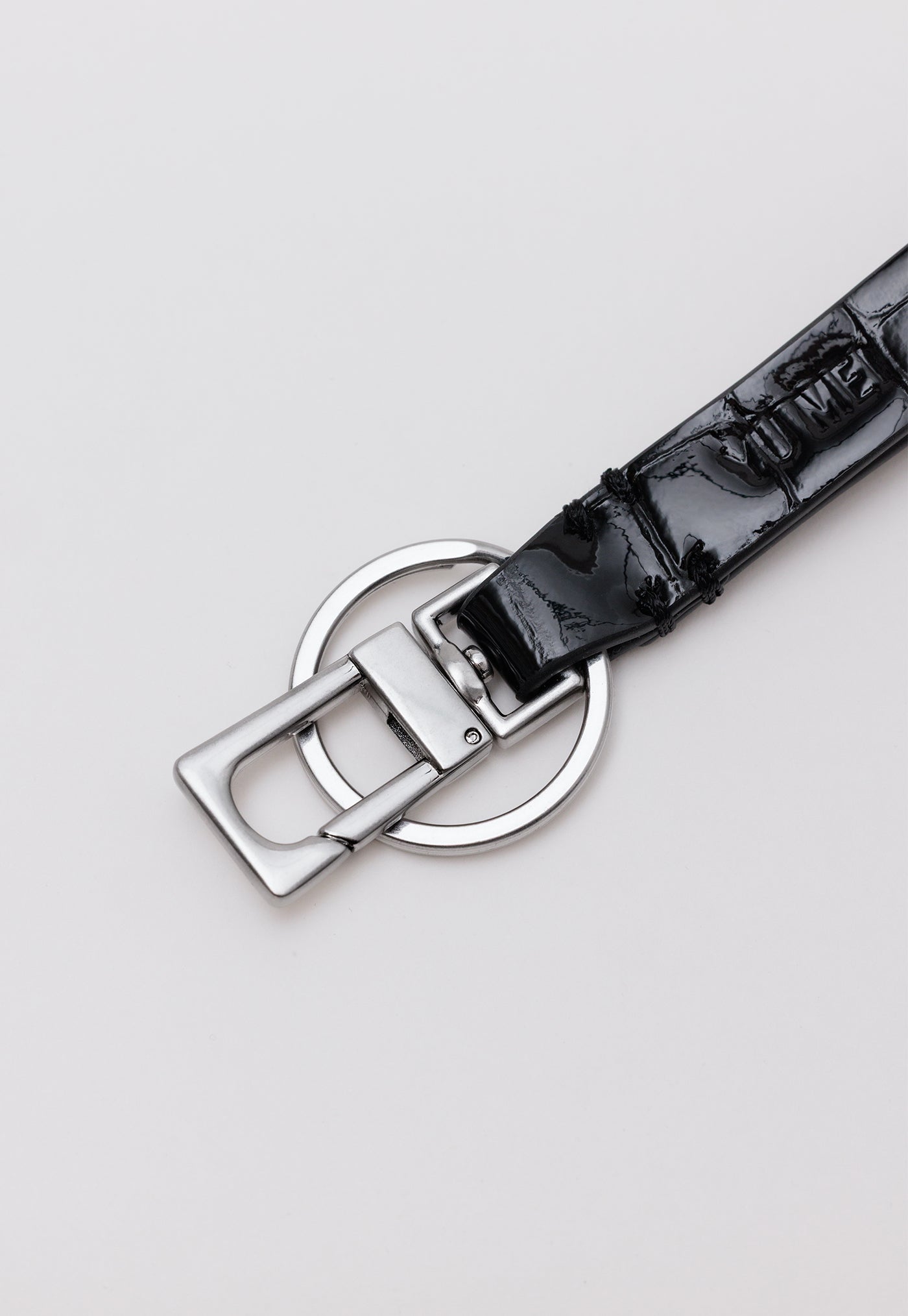 Key Fob - Black Croc