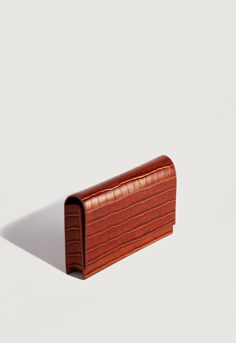 Suki Clutch - Apricot Croc