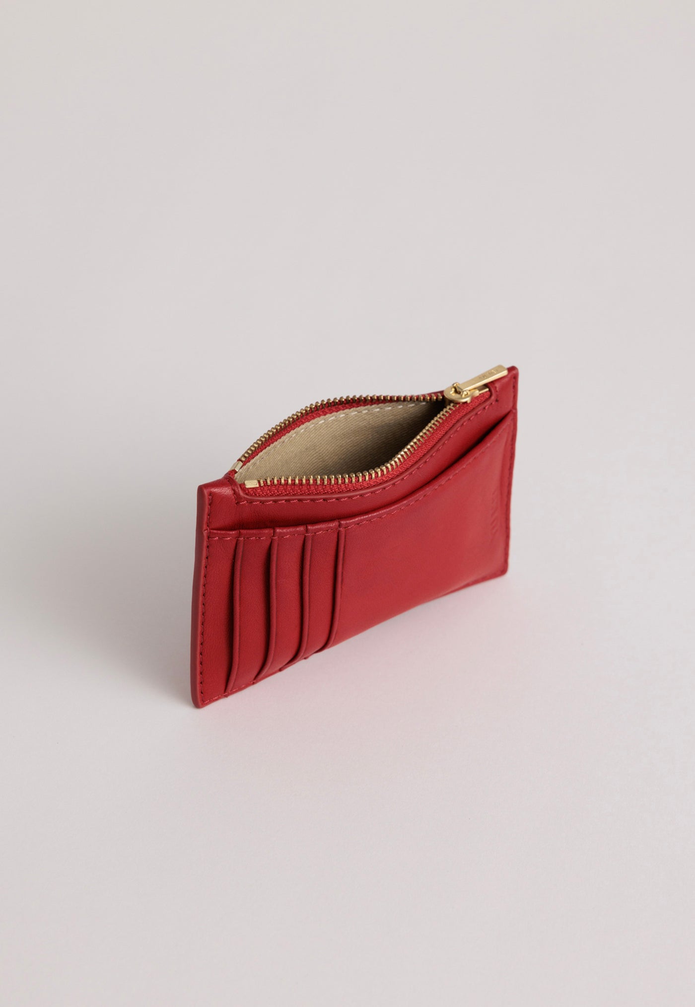 Frank Cardholder - Lobster Red Lambskin
