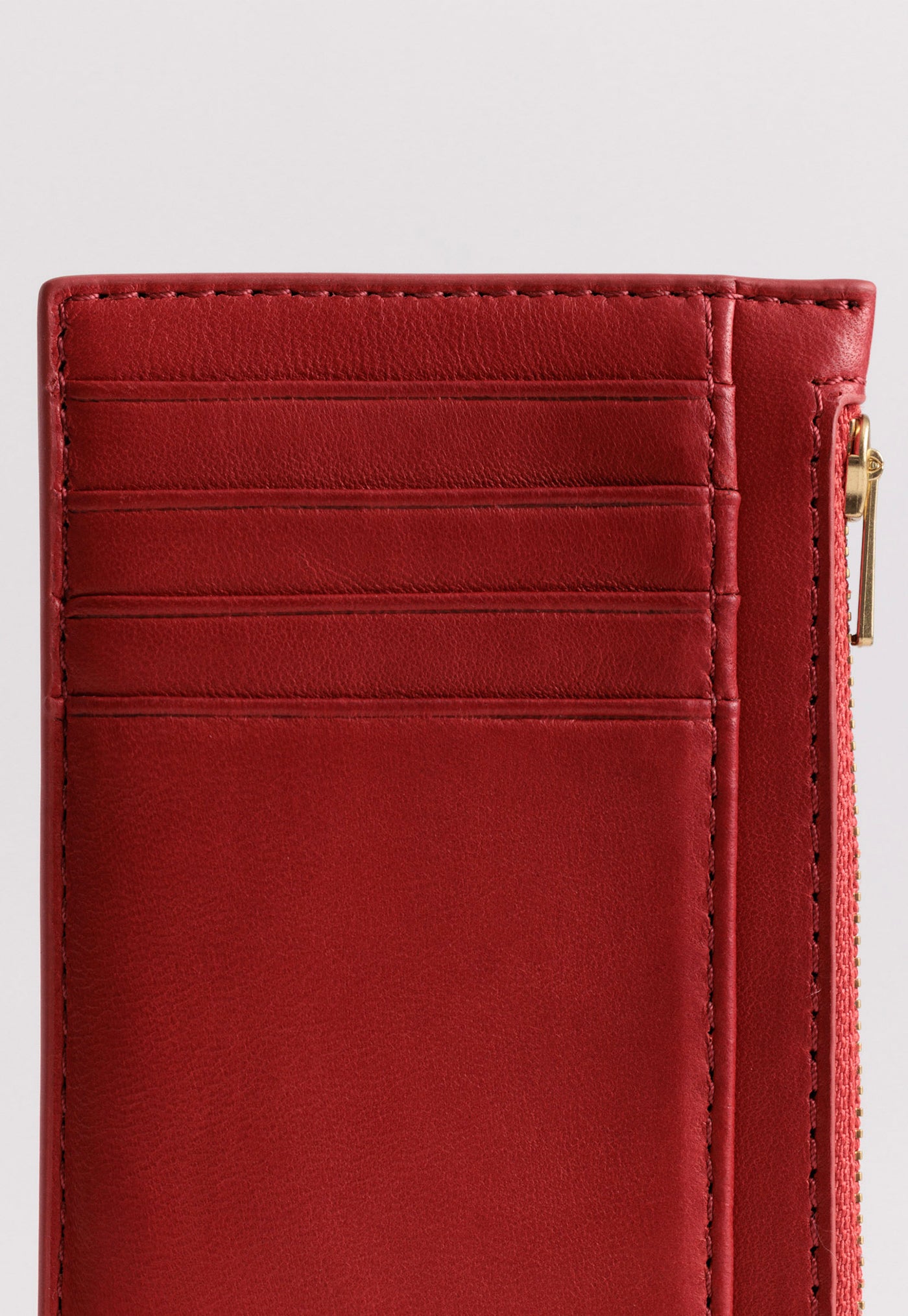 Frank Cardholder - Lobster Red Lambskin