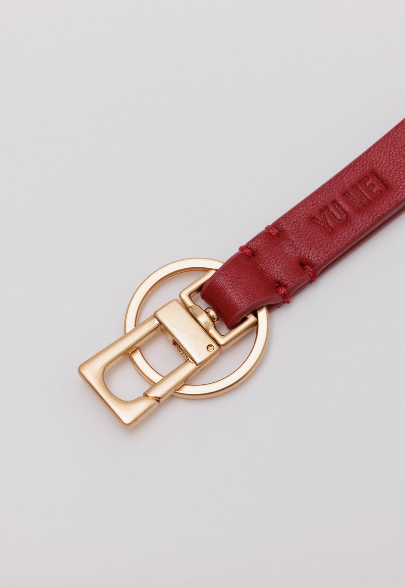 Key Fob - Lobster Red Lambskin
