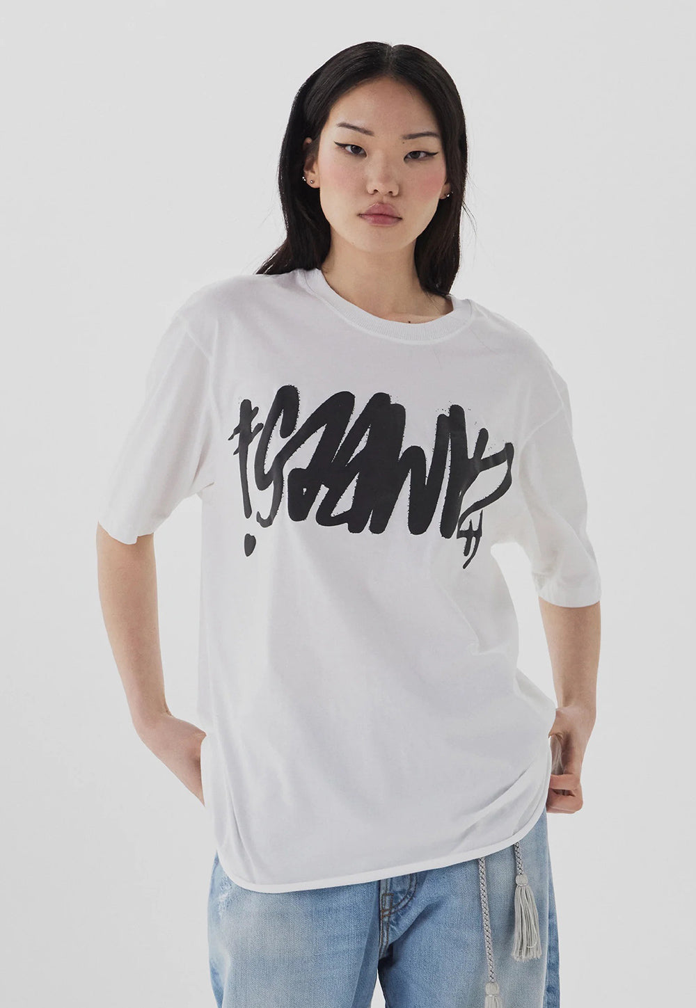 Graffiti Tee - White/Black