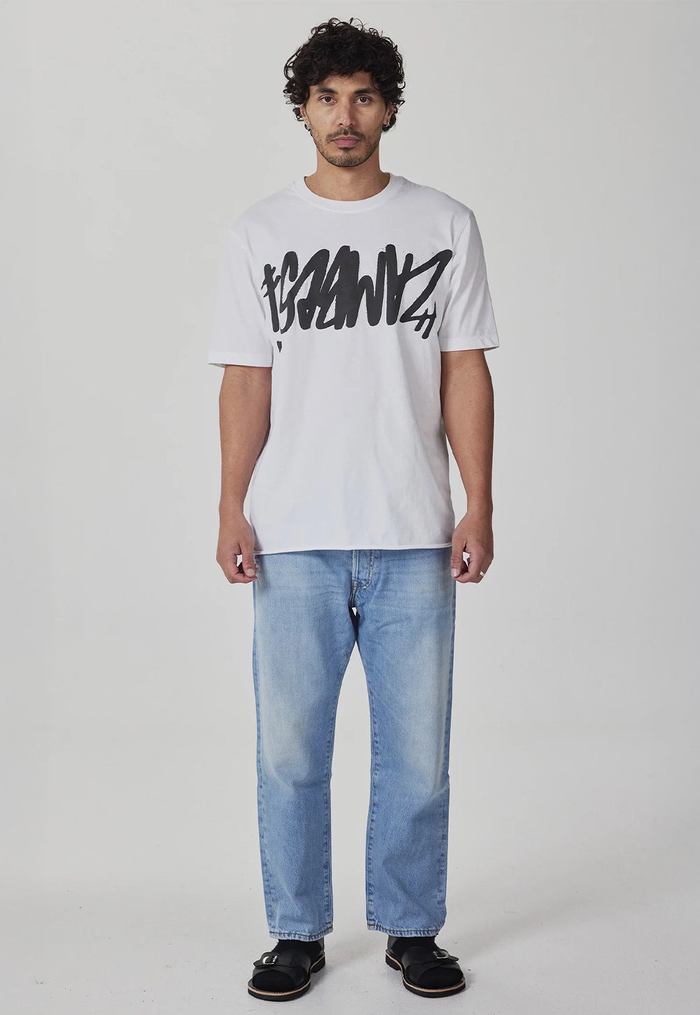 Graffiti Tee - White/Black