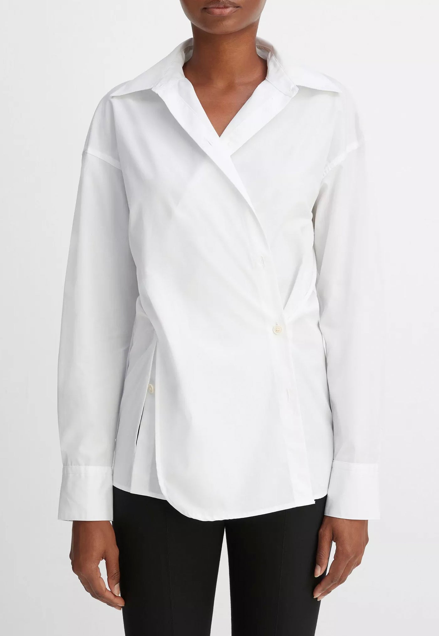 Convertible Button Down Shirt - White sold by Angel Divine