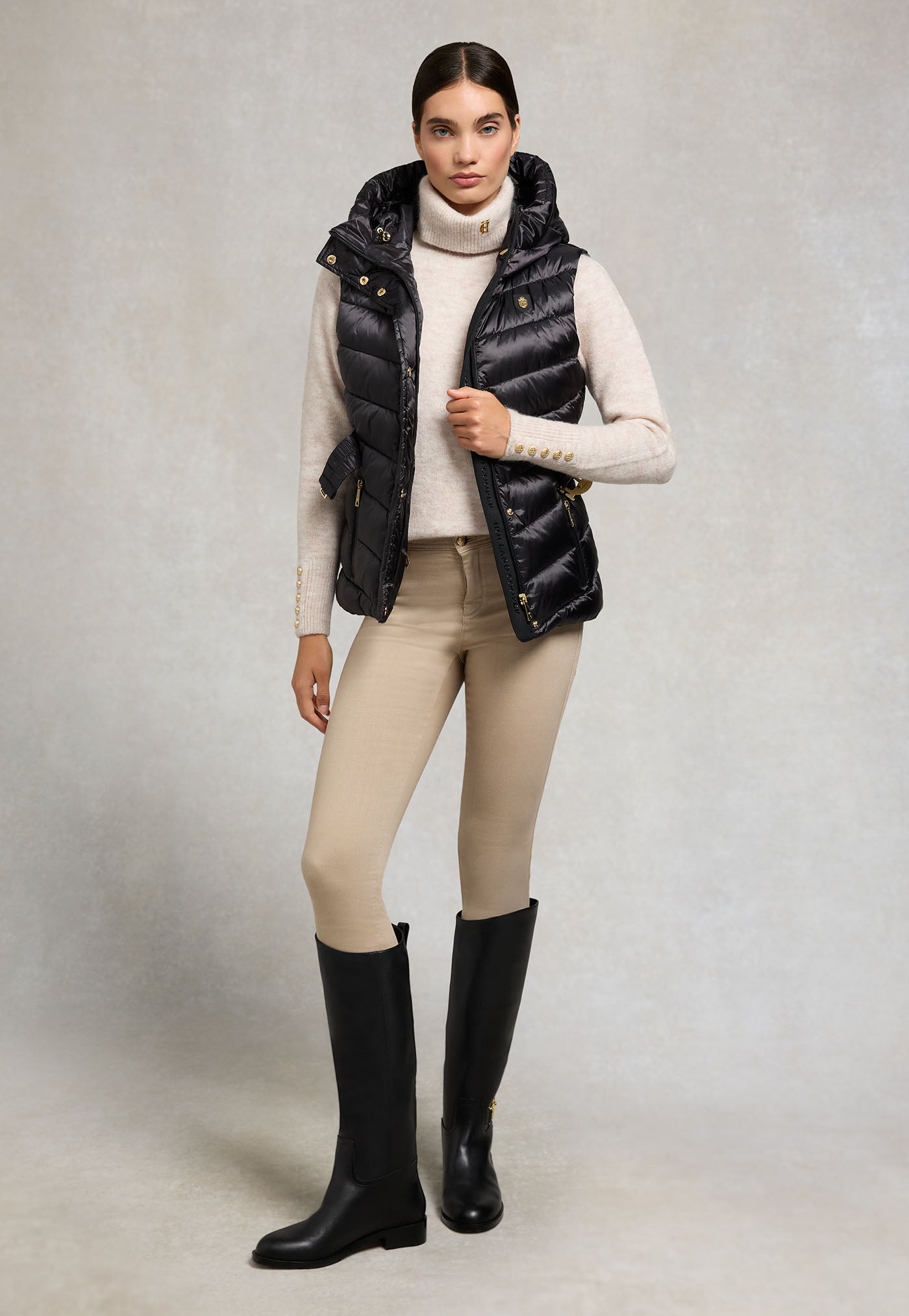 Arosa Gilet - Deep Black