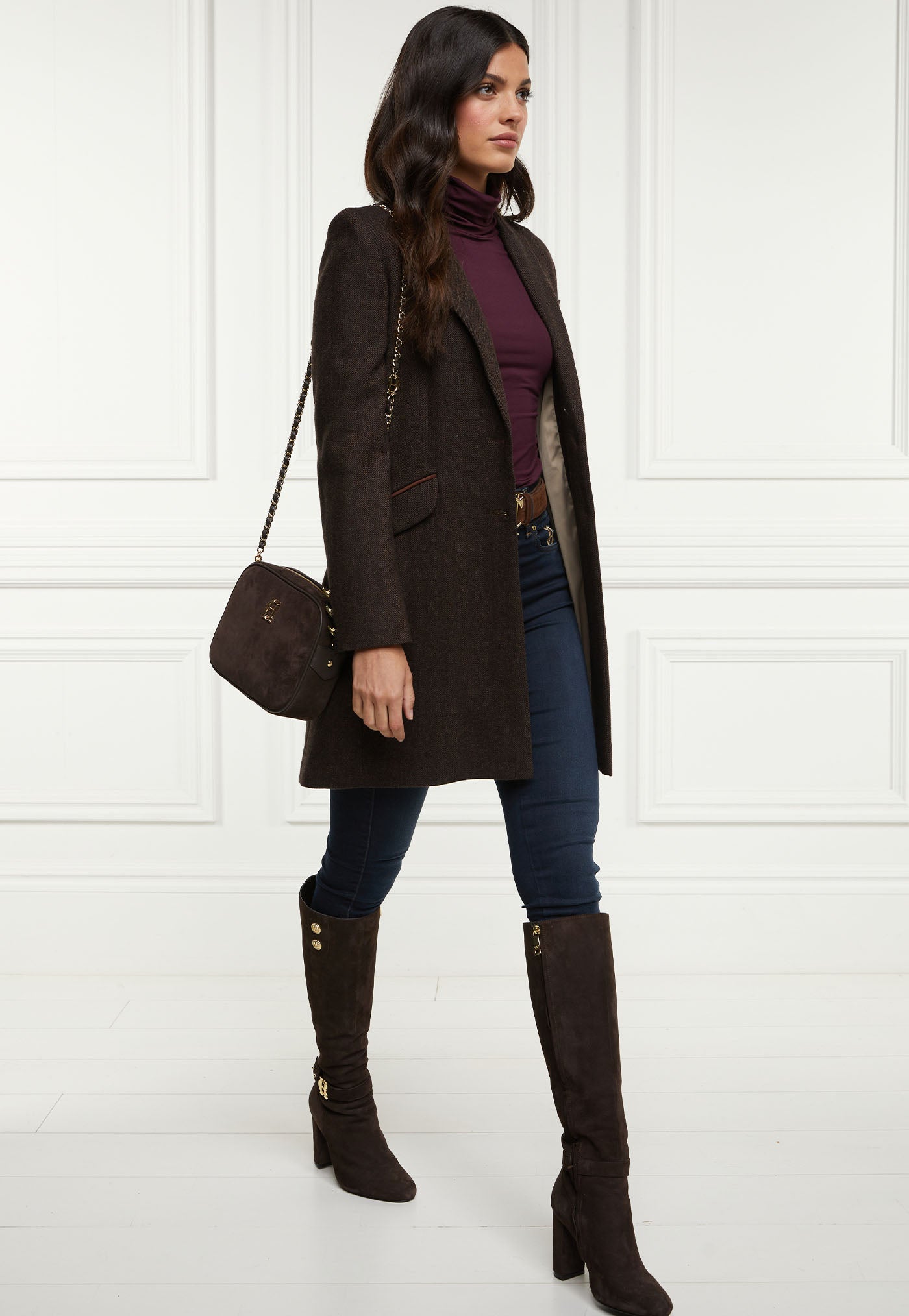 Highgrove Coat - Chocolate Herringbone