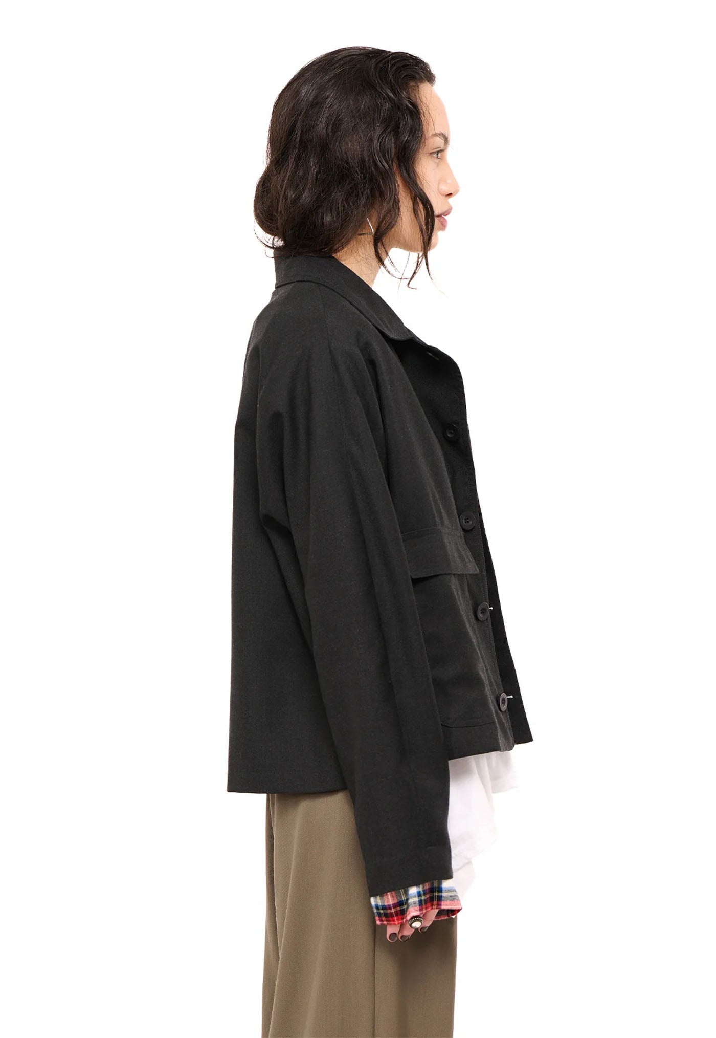 Boyfriend Jacket -Charcoal