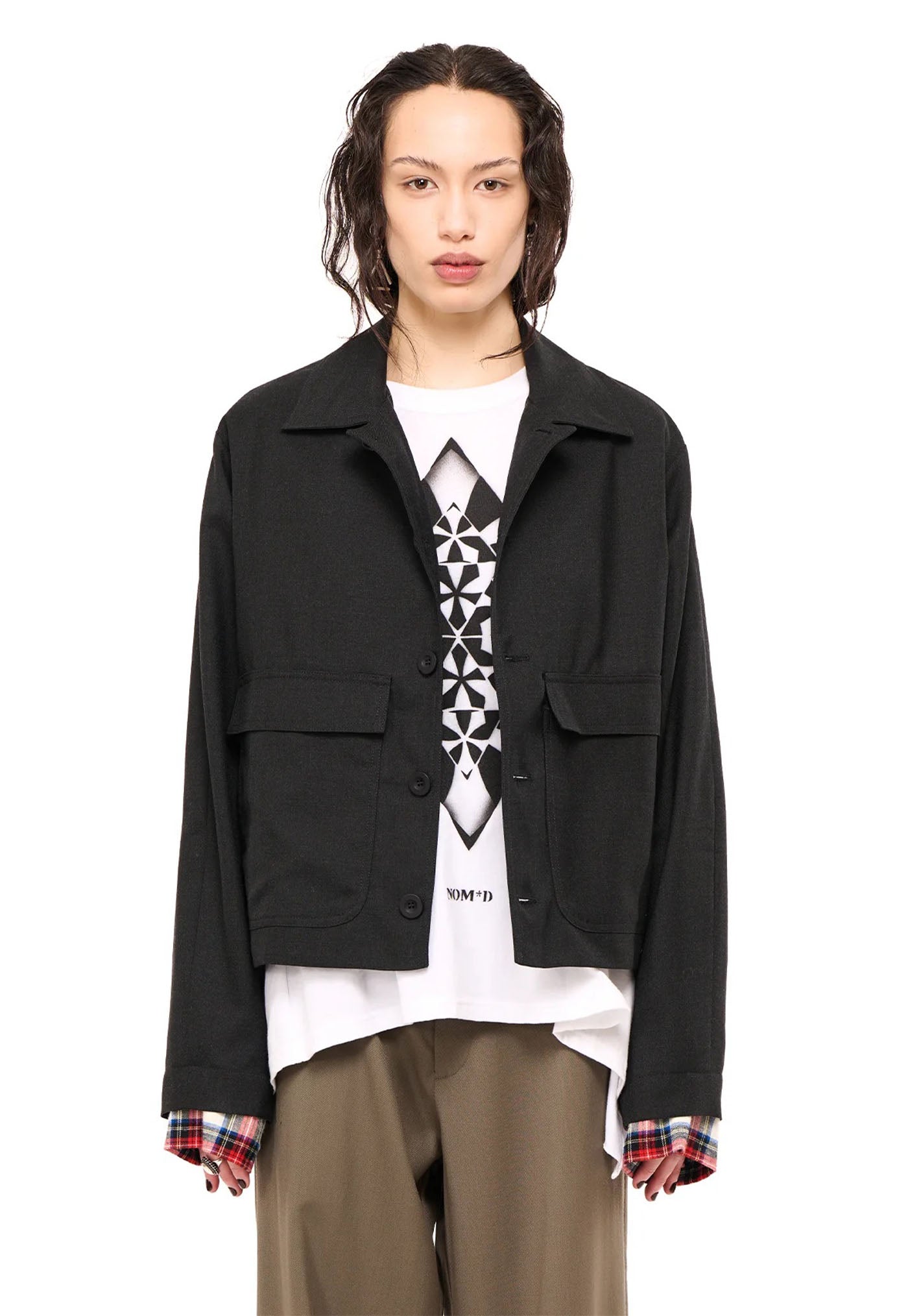 Boyfriend Jacket -Charcoal