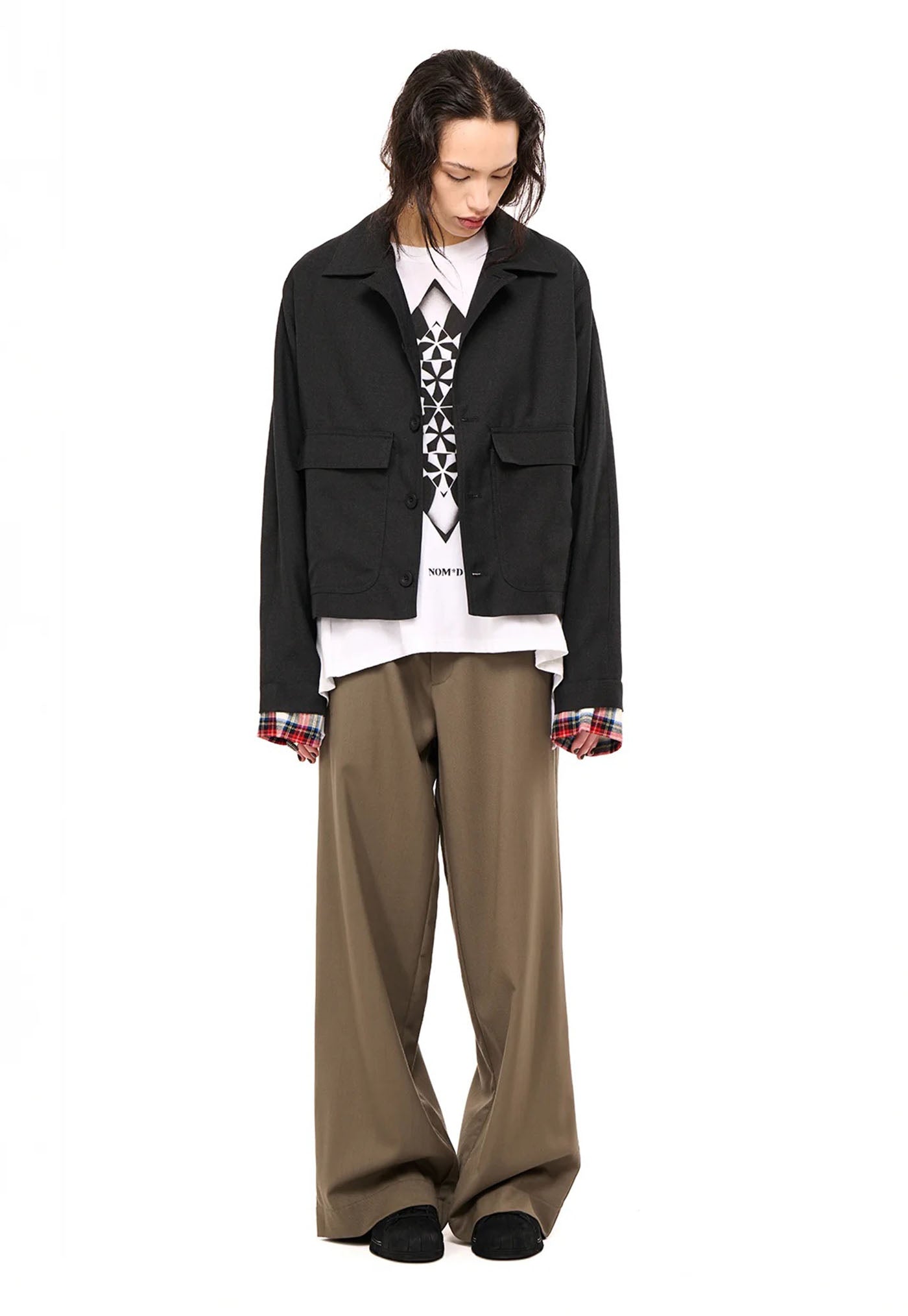 Boyfriend Jacket -Charcoal