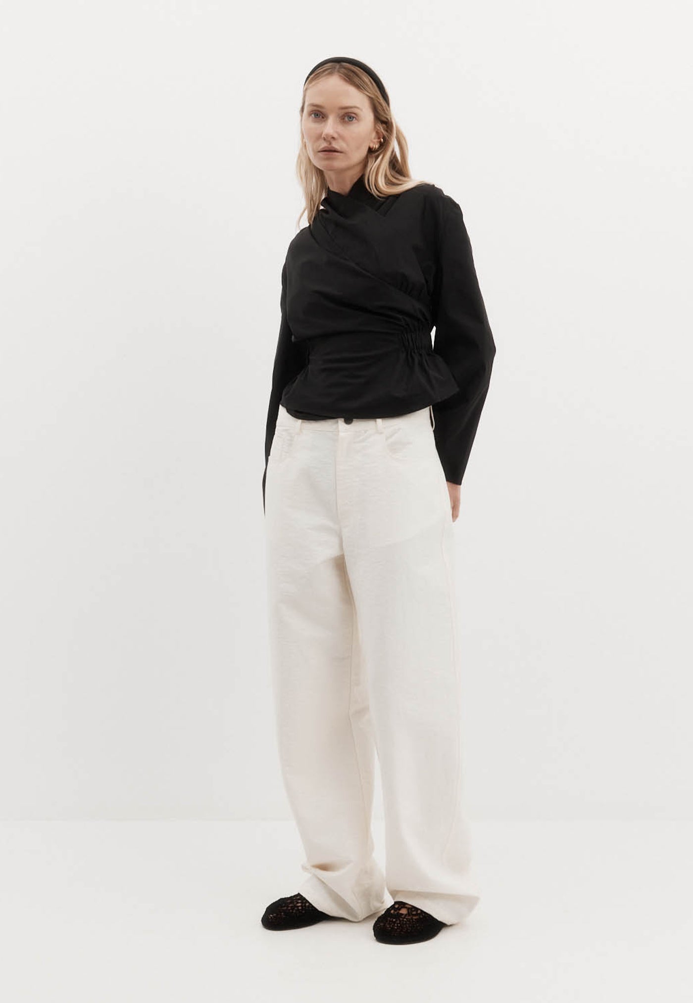 Long Sleeve Chaimberlain Top - Black