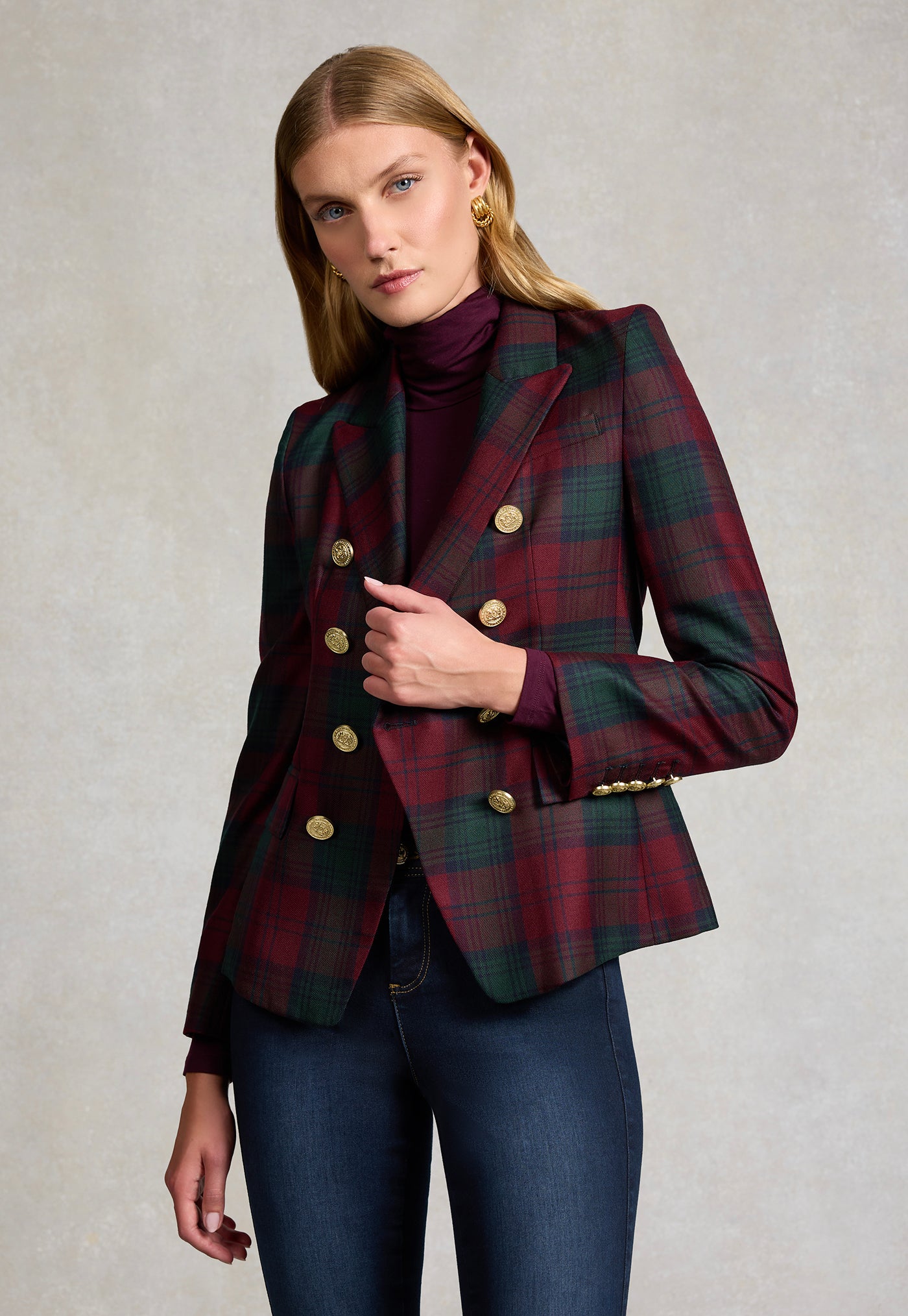 Knightsbridge Blazer - Mulberry Tartan