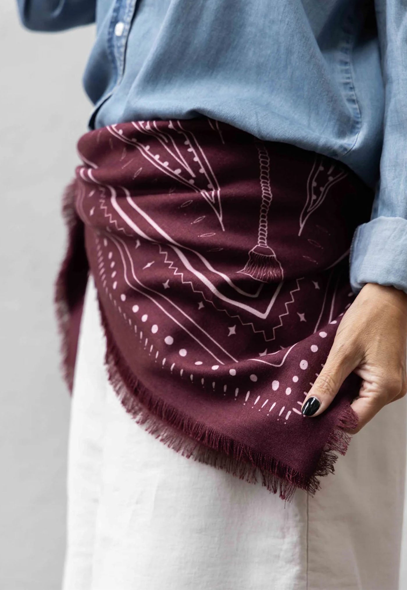 The Hadfield Wool Silk Scarf