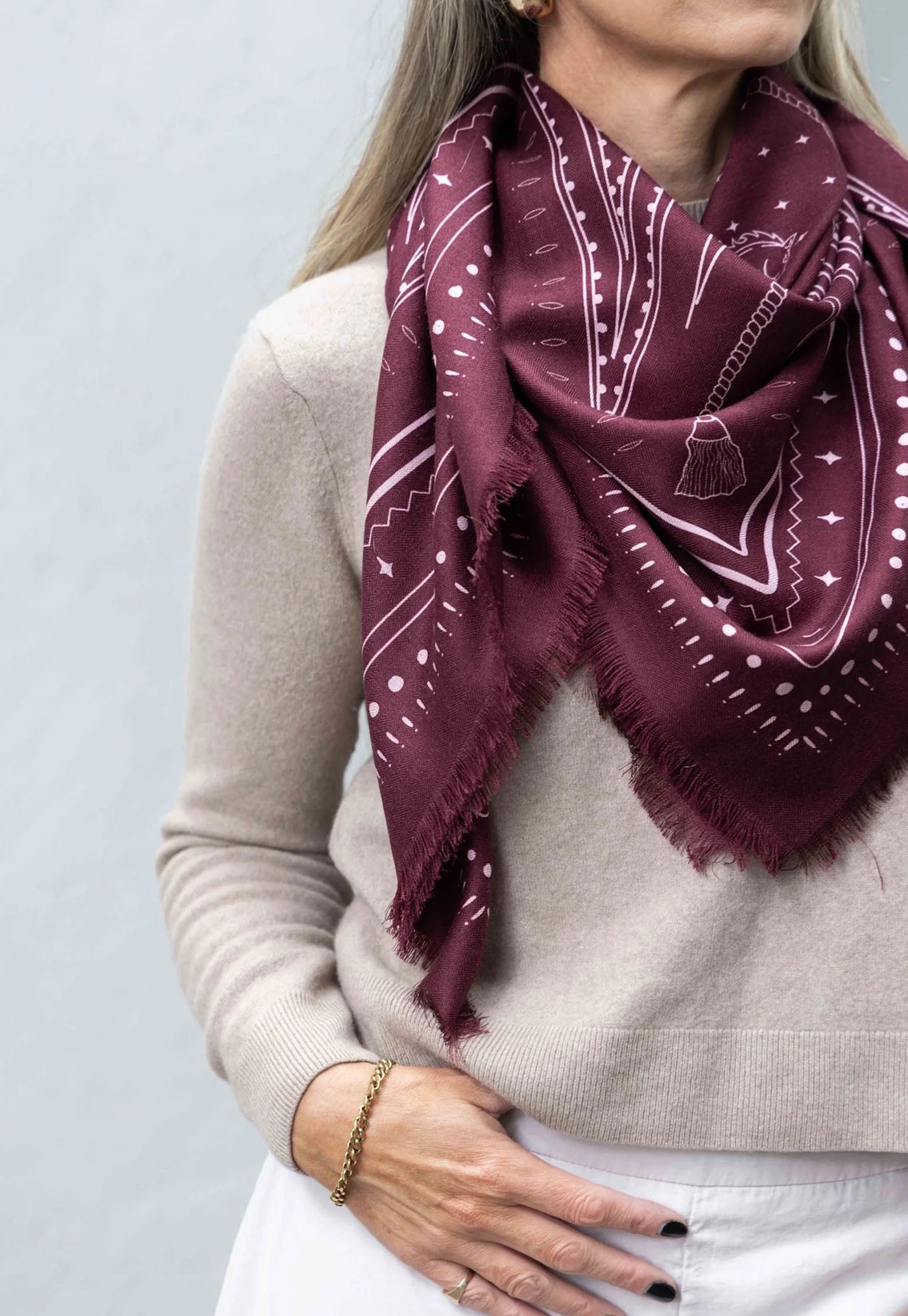 The Hadfield Wool Silk Scarf
