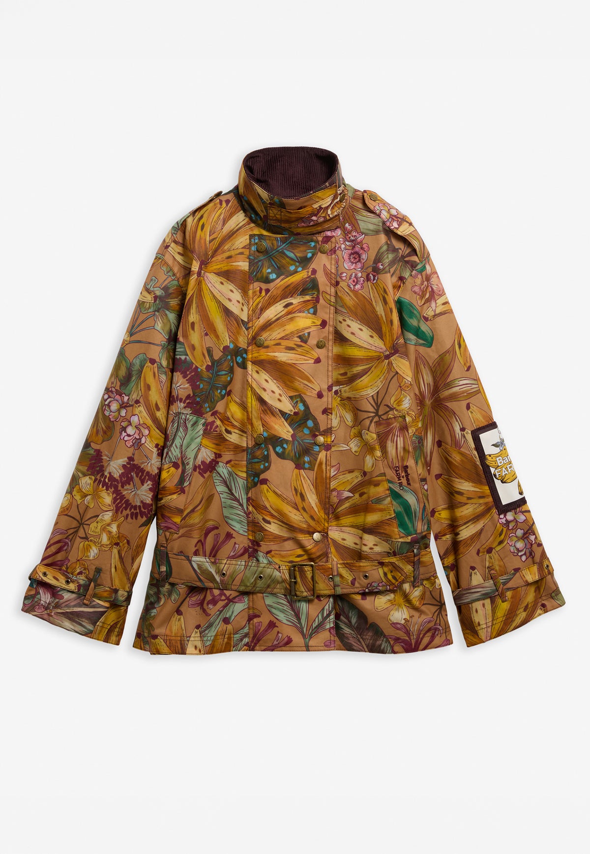 Barbour x Farm Rio Attalea Wax - Banana Groove Print