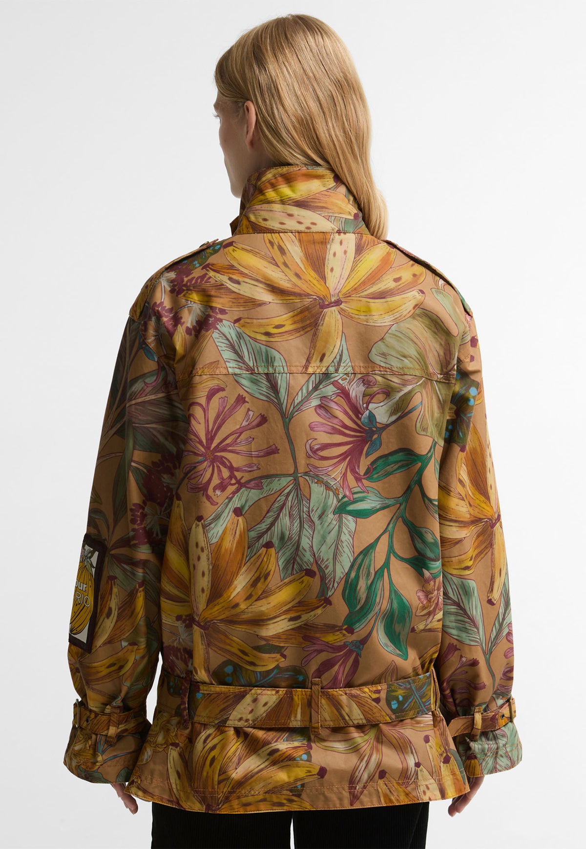Barbour x Farm Rio Attalea Wax - Banana Groove Print