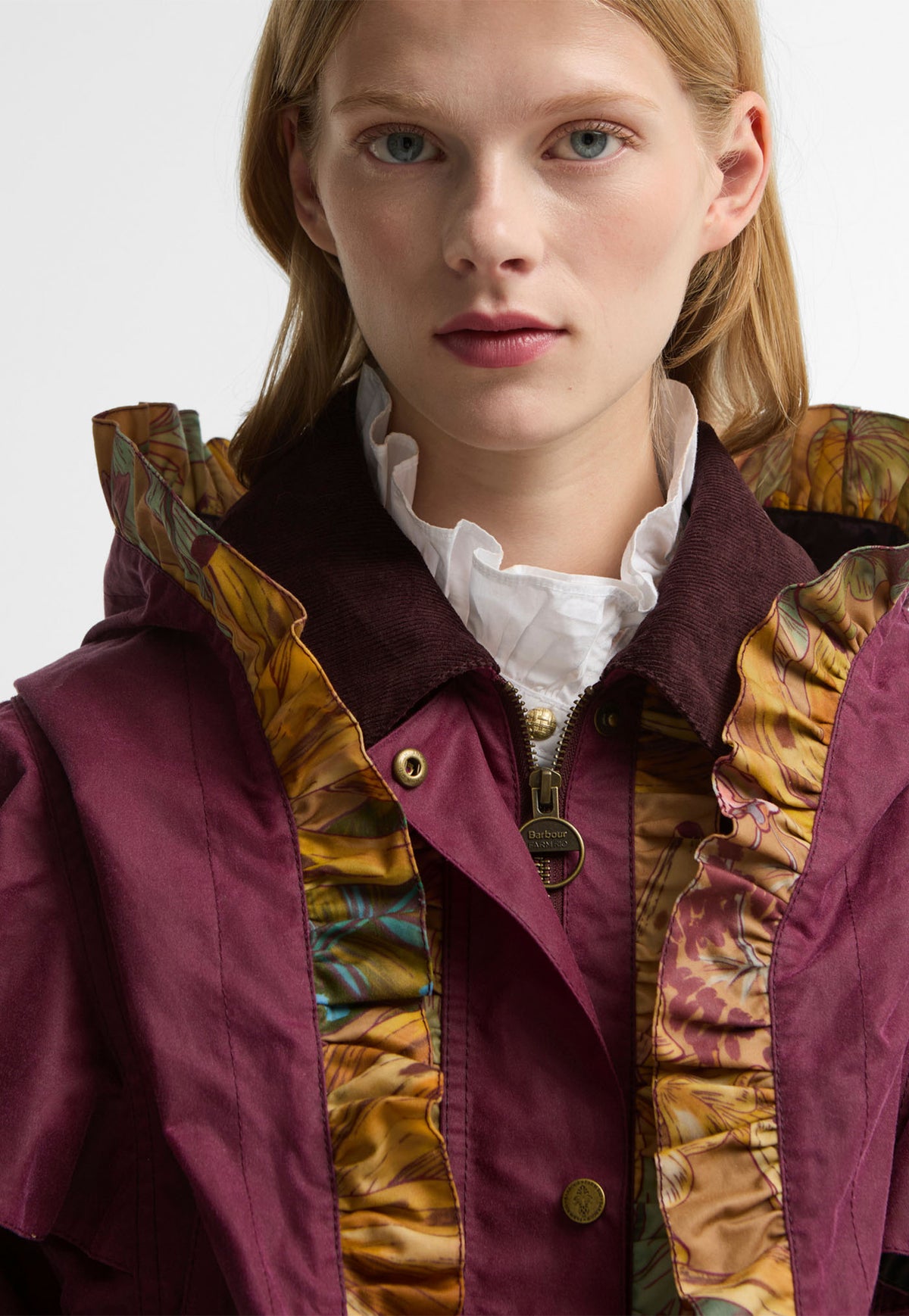 Barbour x Farm Rio Serra Wax - Wine/Banana Groove