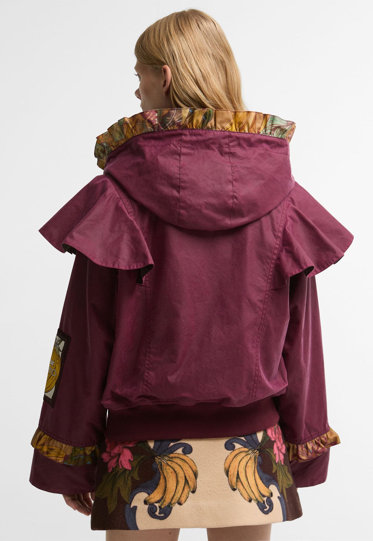 Barbour x Farm Rio Serra Wax - Wine/Banana Groove