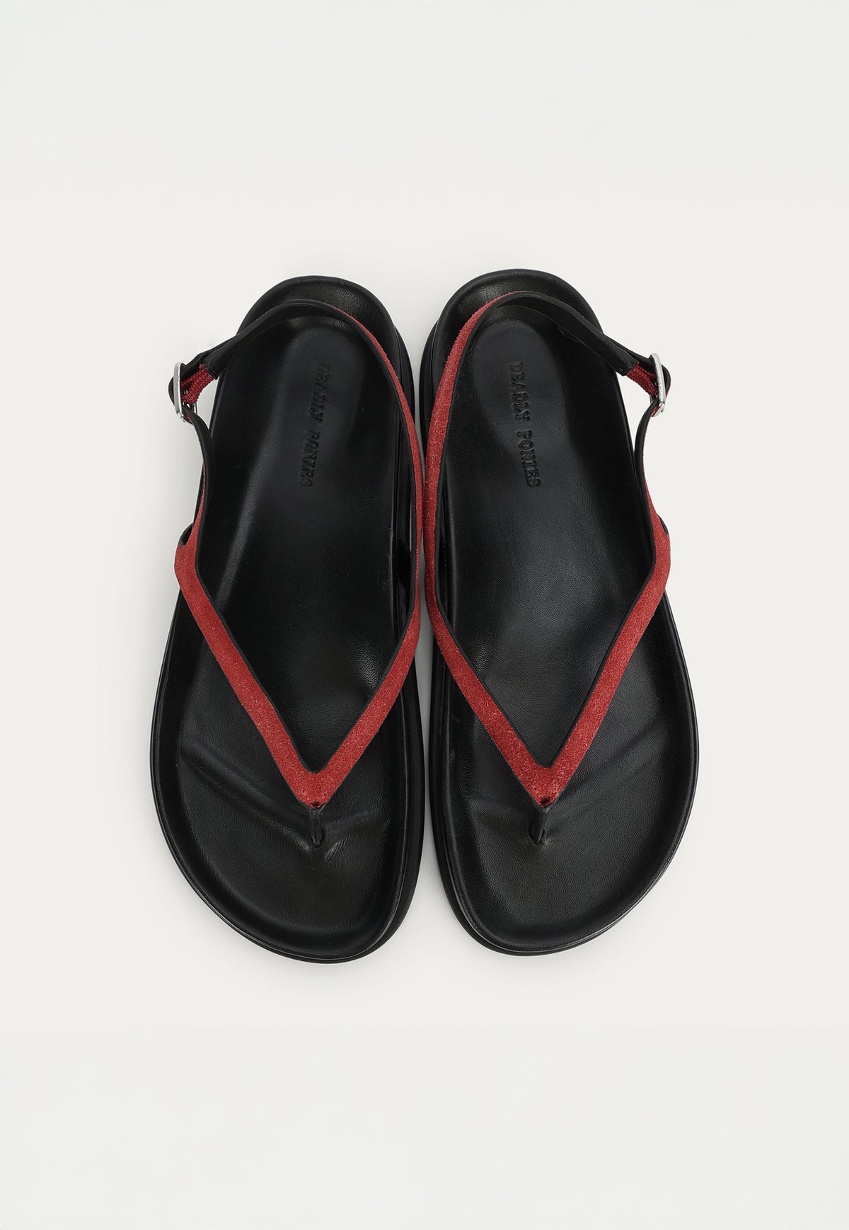 Artemis Sandal - Salsa Suede/Black