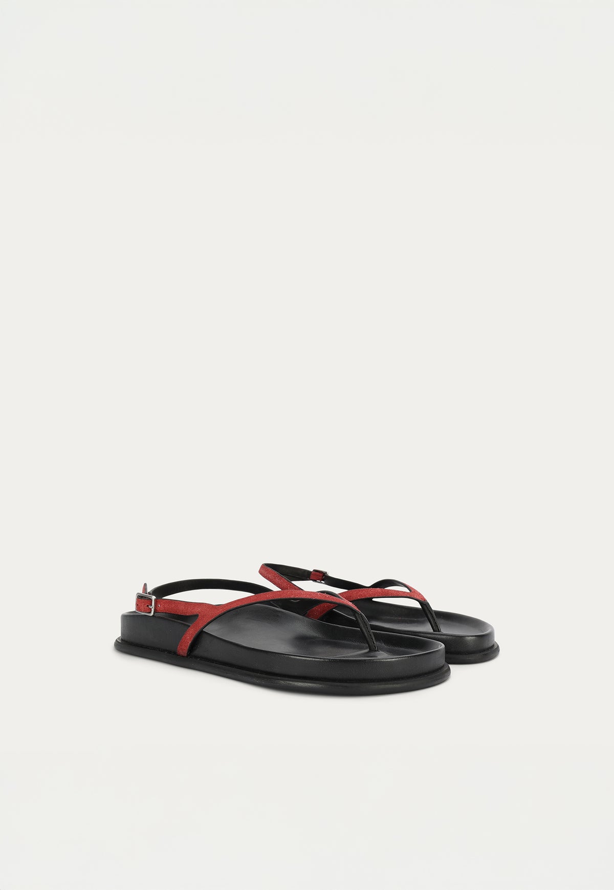 Artemis Sandal - Salsa Suede/Black