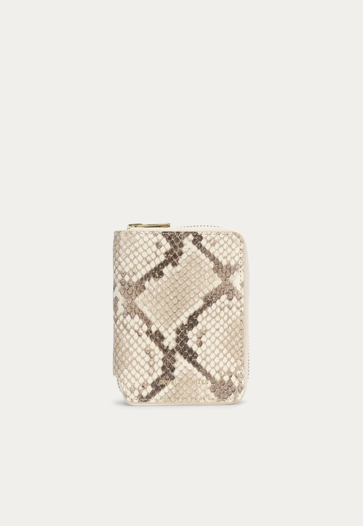Deadly Ponies Mini Wallet in Desert Python, crafted from premium python-embossed calf leather.
