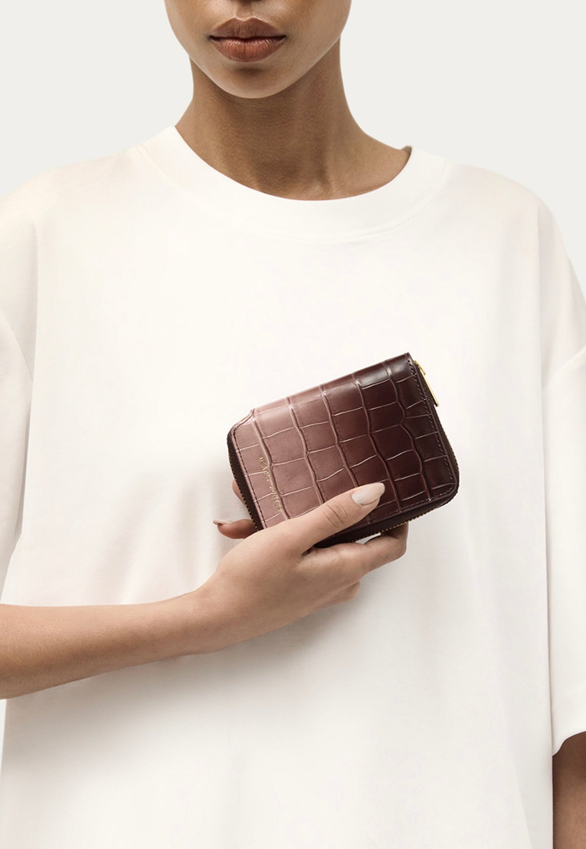 Mini Wallet - Eclipse Croc