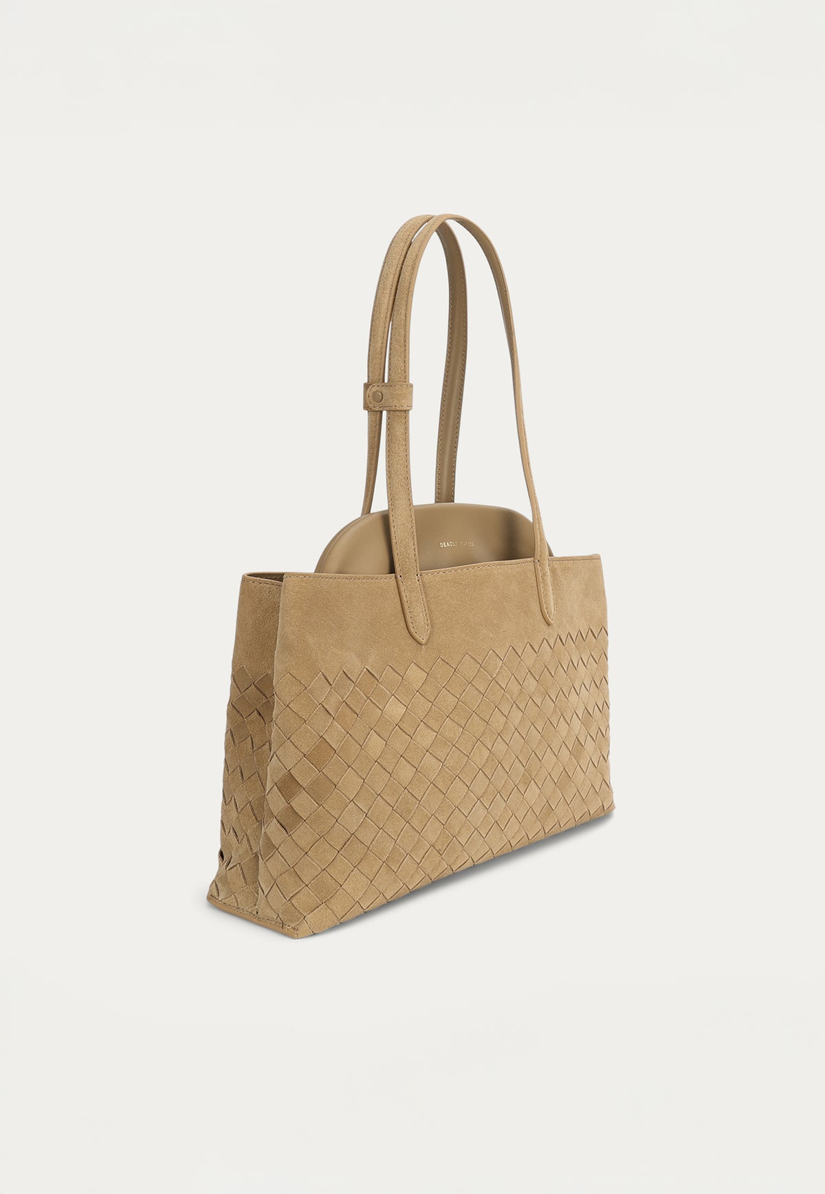 Vault Tote - Oat Woven Suede