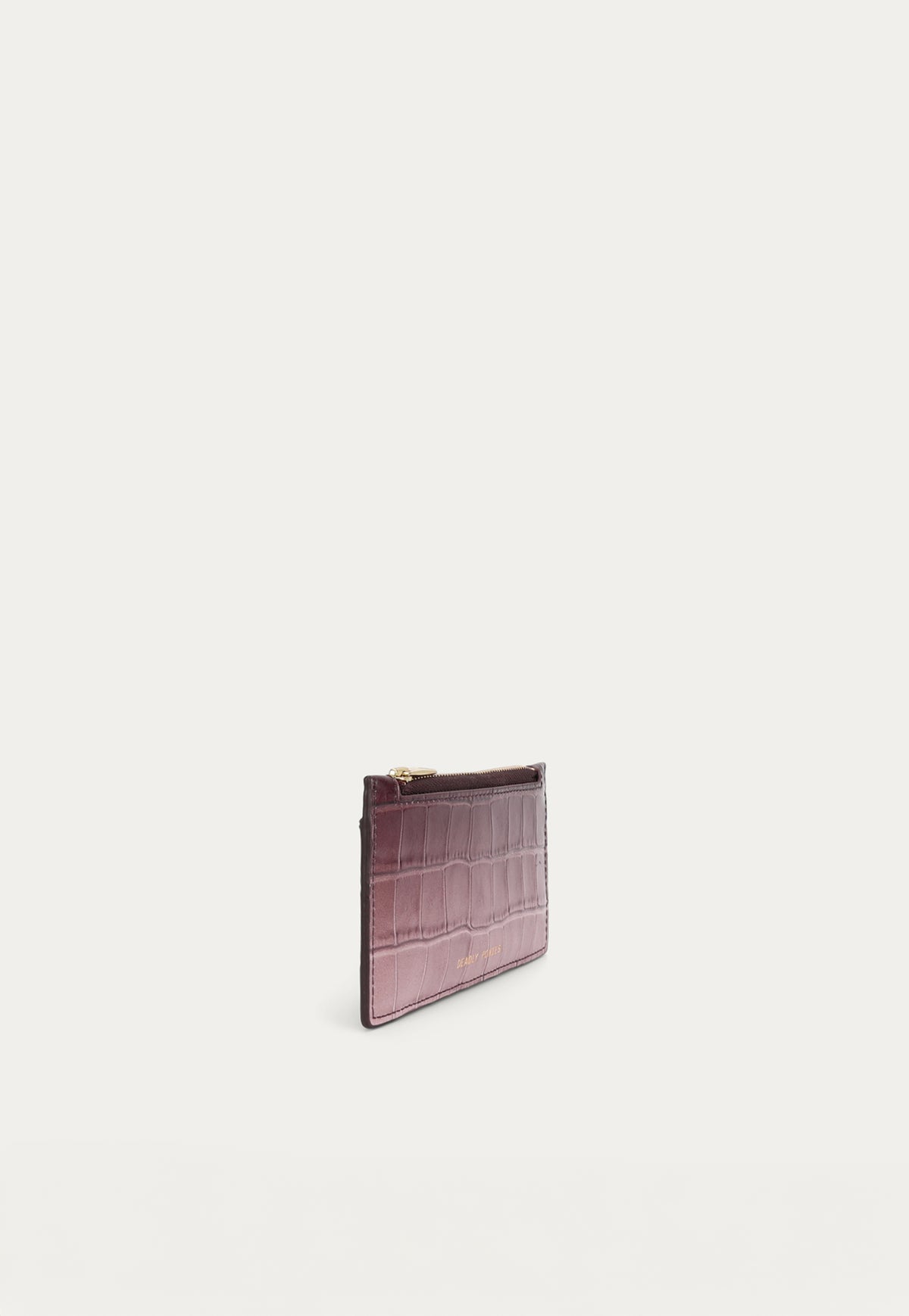 Zip Card Holder - Eclipse Croc