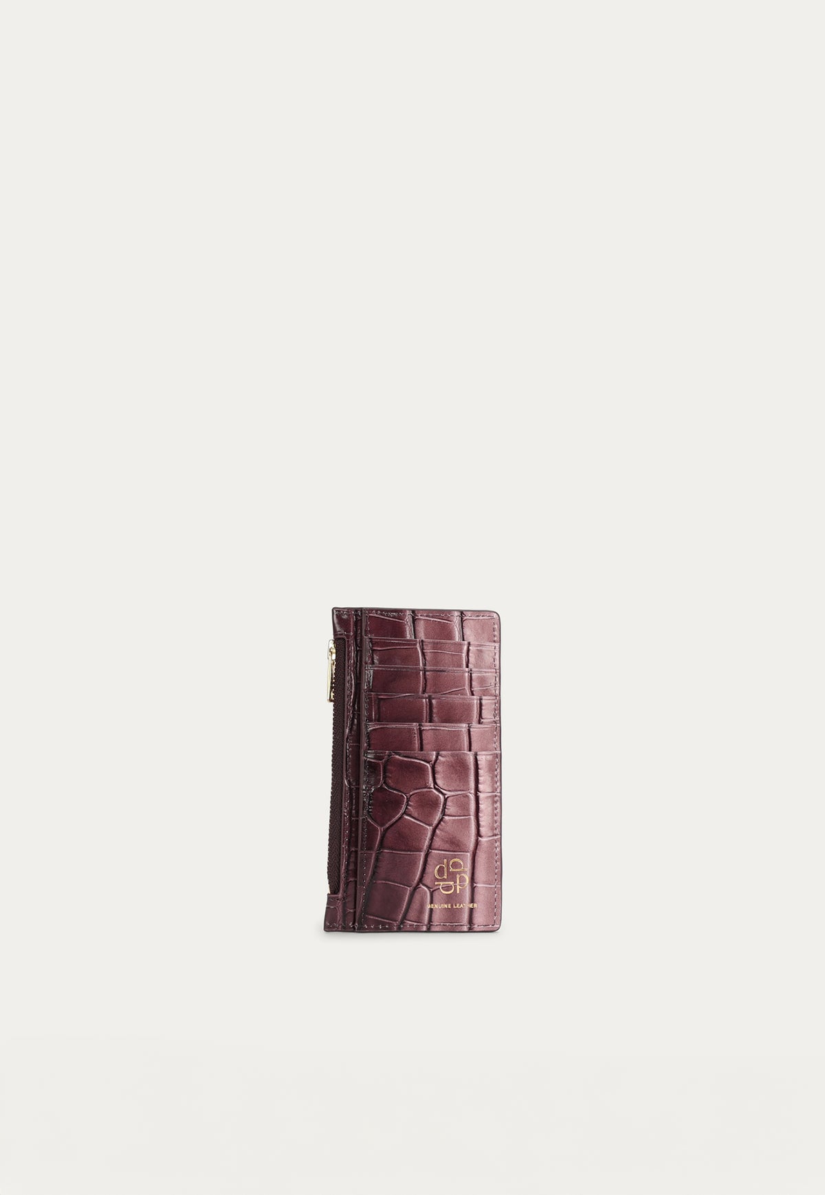 Zip Card Holder - Eclipse Croc