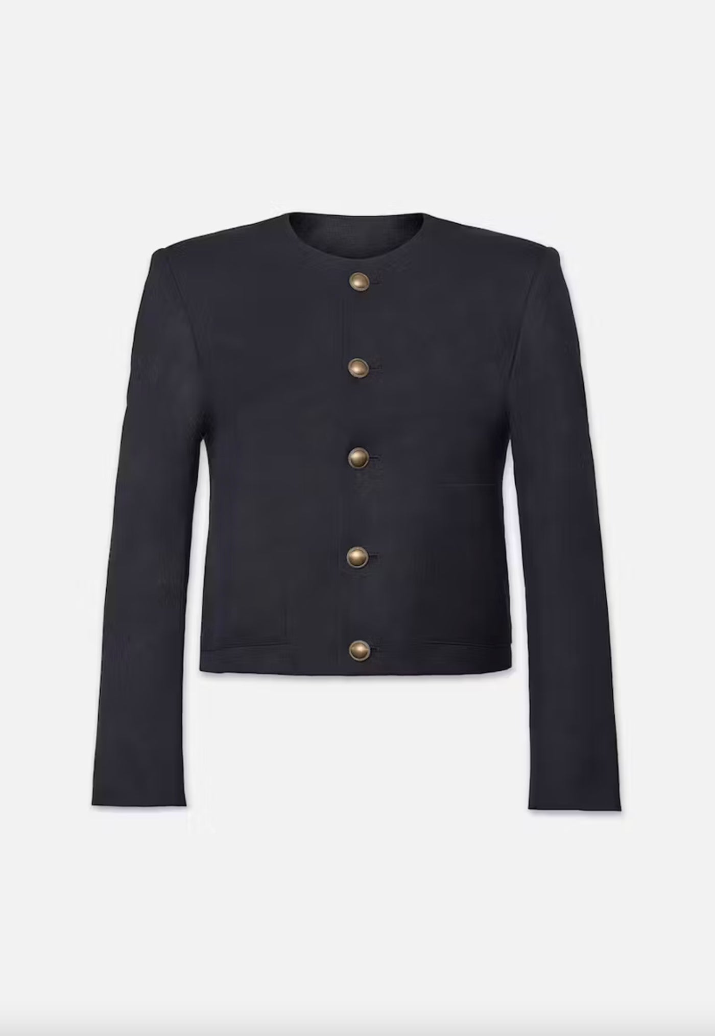 Button Front Jacket - Navy sold by Angel Divine
