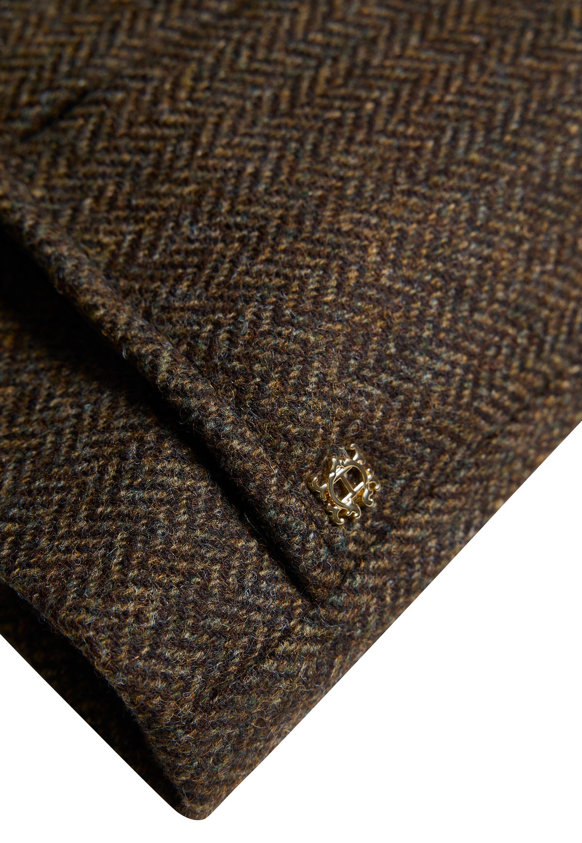 Country Classic Tweed Gilet - Dark Green Herringbone