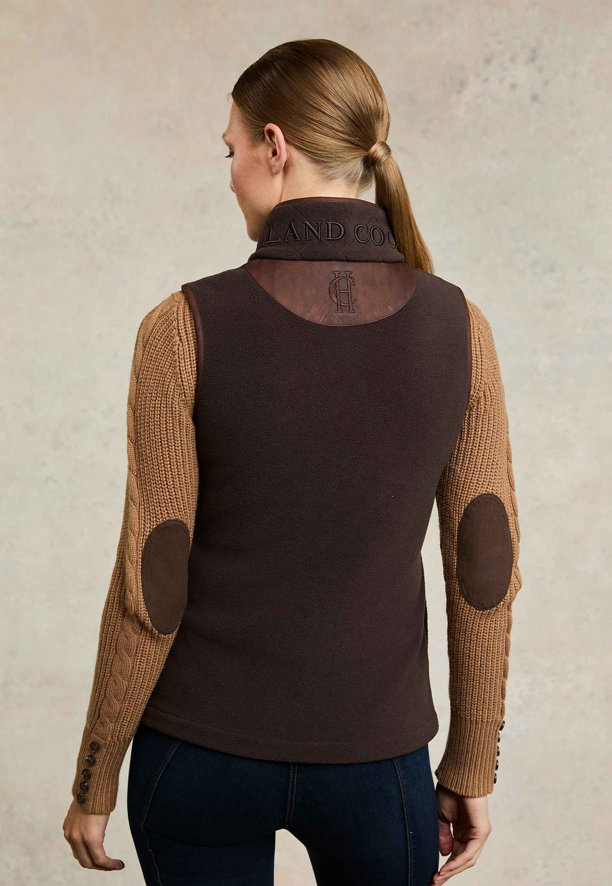 Country Fleece Gilet - Chocolate