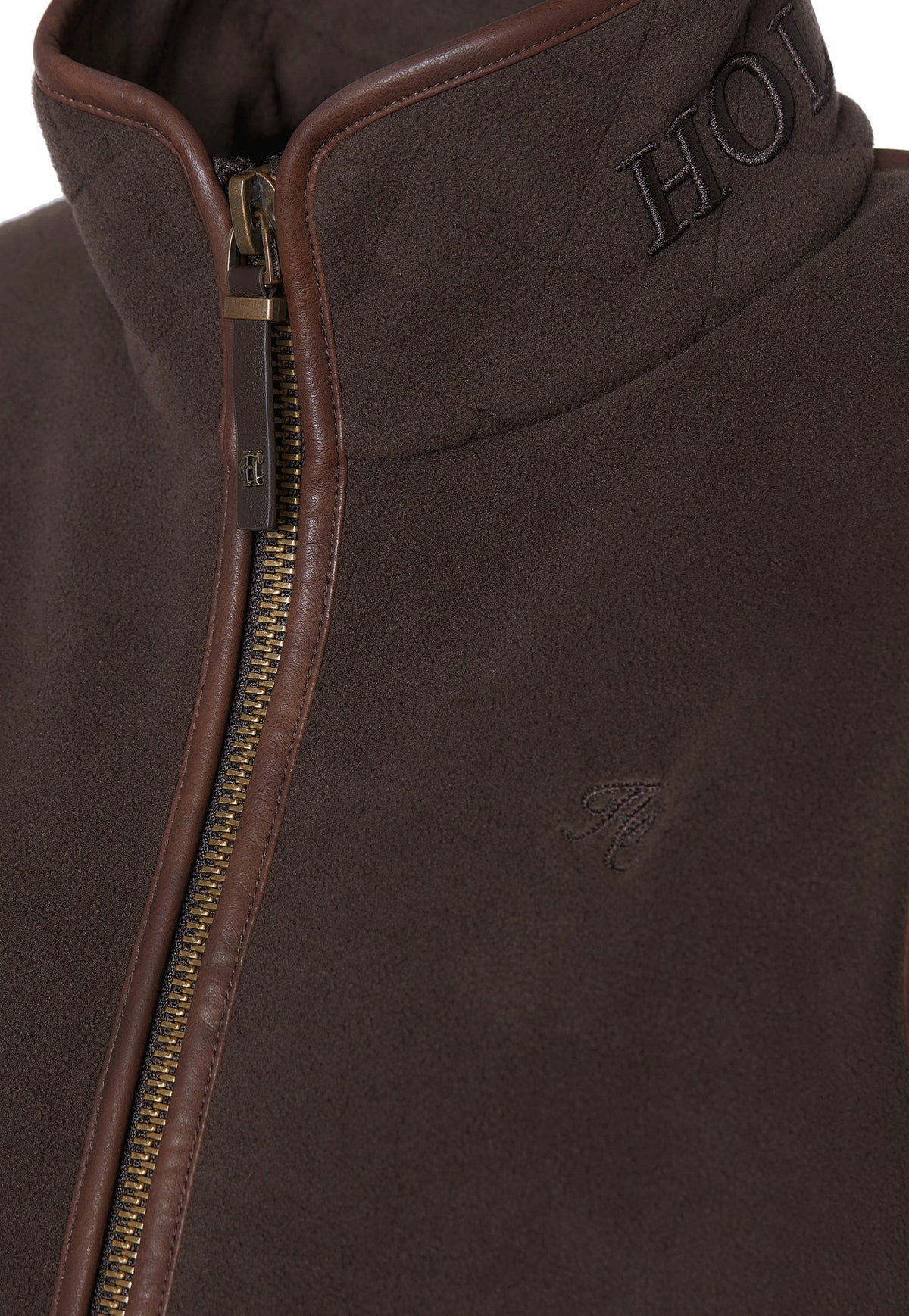 Country Fleece Gilet - Chocolate