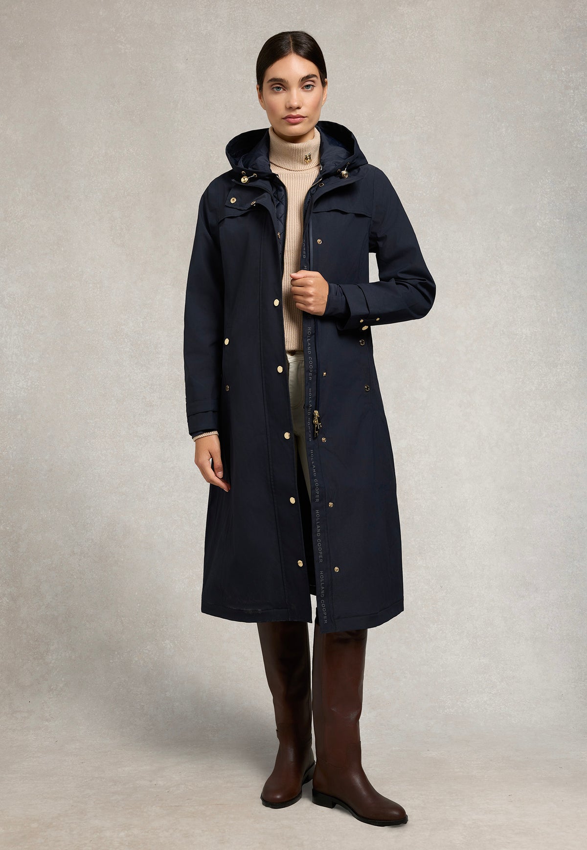 Folgate Rain Coat - Ink Navy